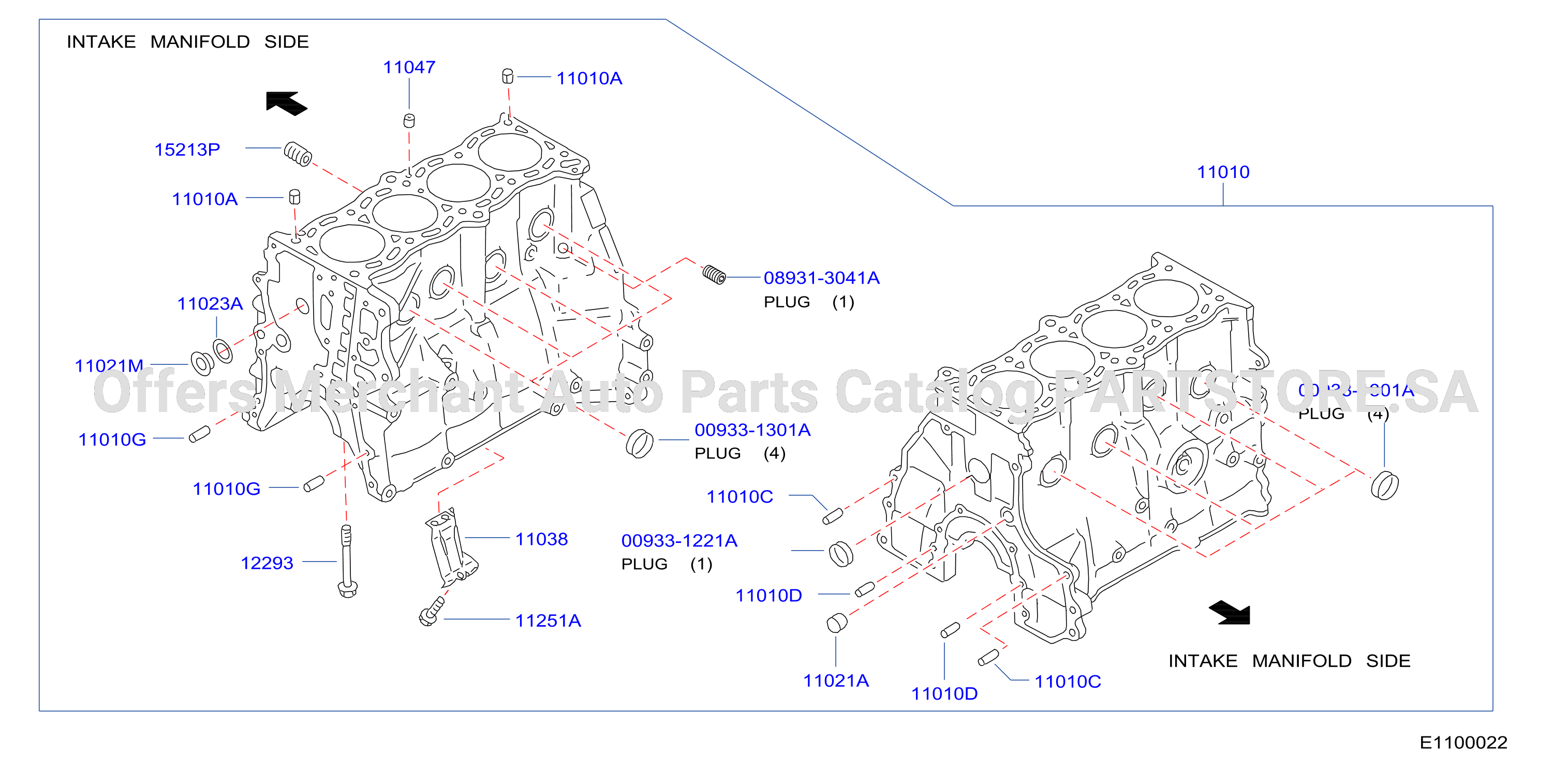 Cylinder Block Oil Pan Assembly