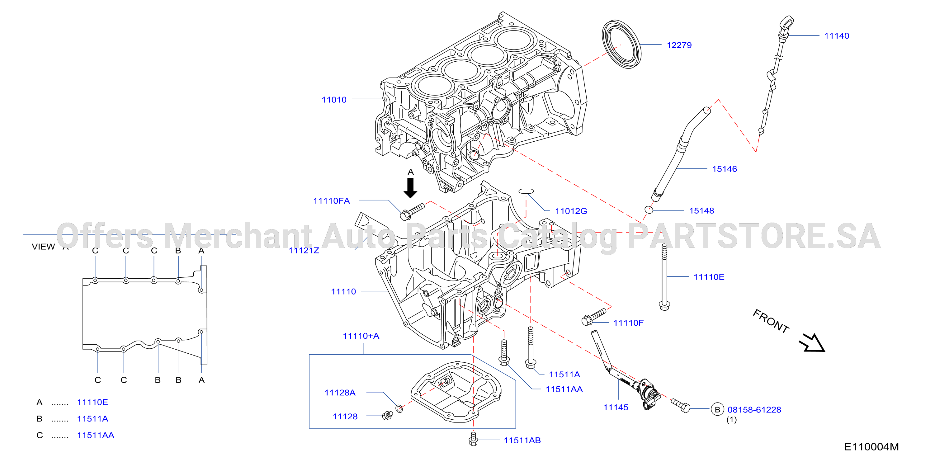 Cylinder Block Oil Pan Assembly