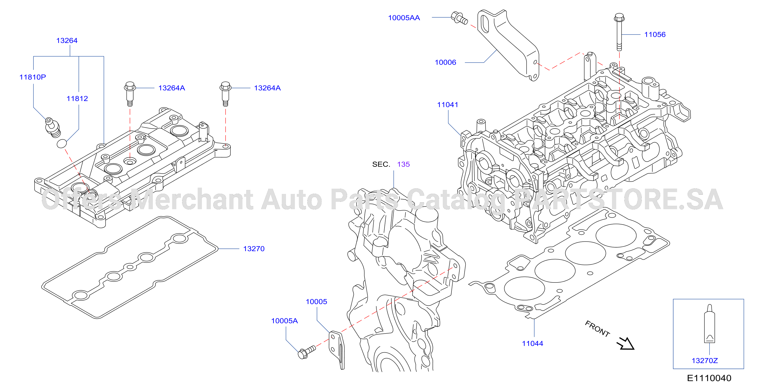 Cylinder Head Rocker Cover Assembly