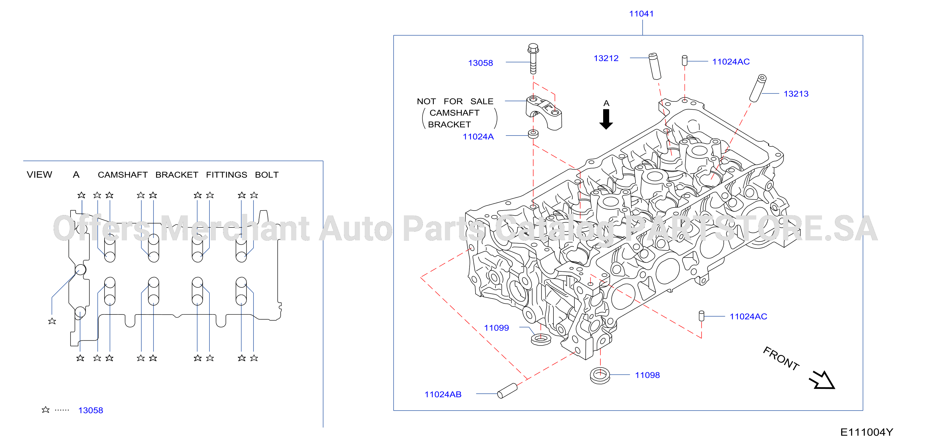 Cylinder Head Rocker Cover Component Parts