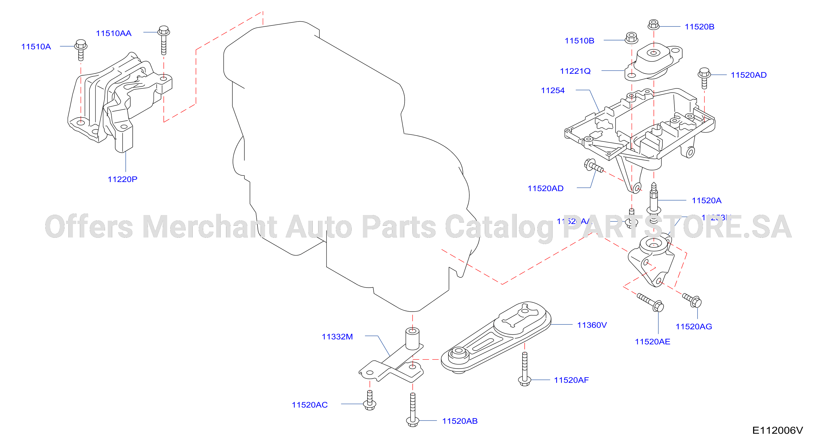Engine Transmission Mounting Hr16De Cvt