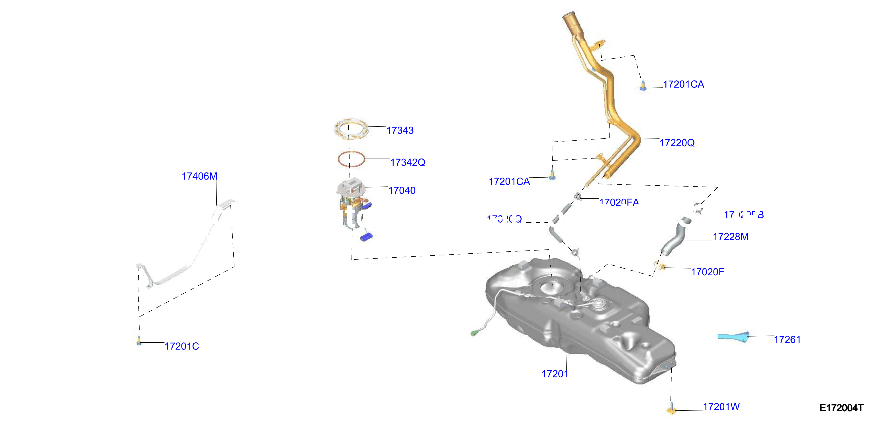 Fuel Tank Pg1 W / O Spec Code