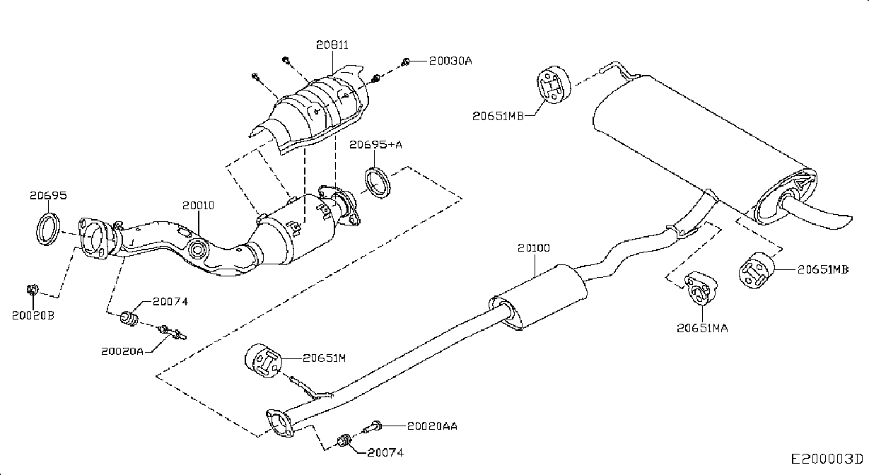 Exhaust Tube Muffler