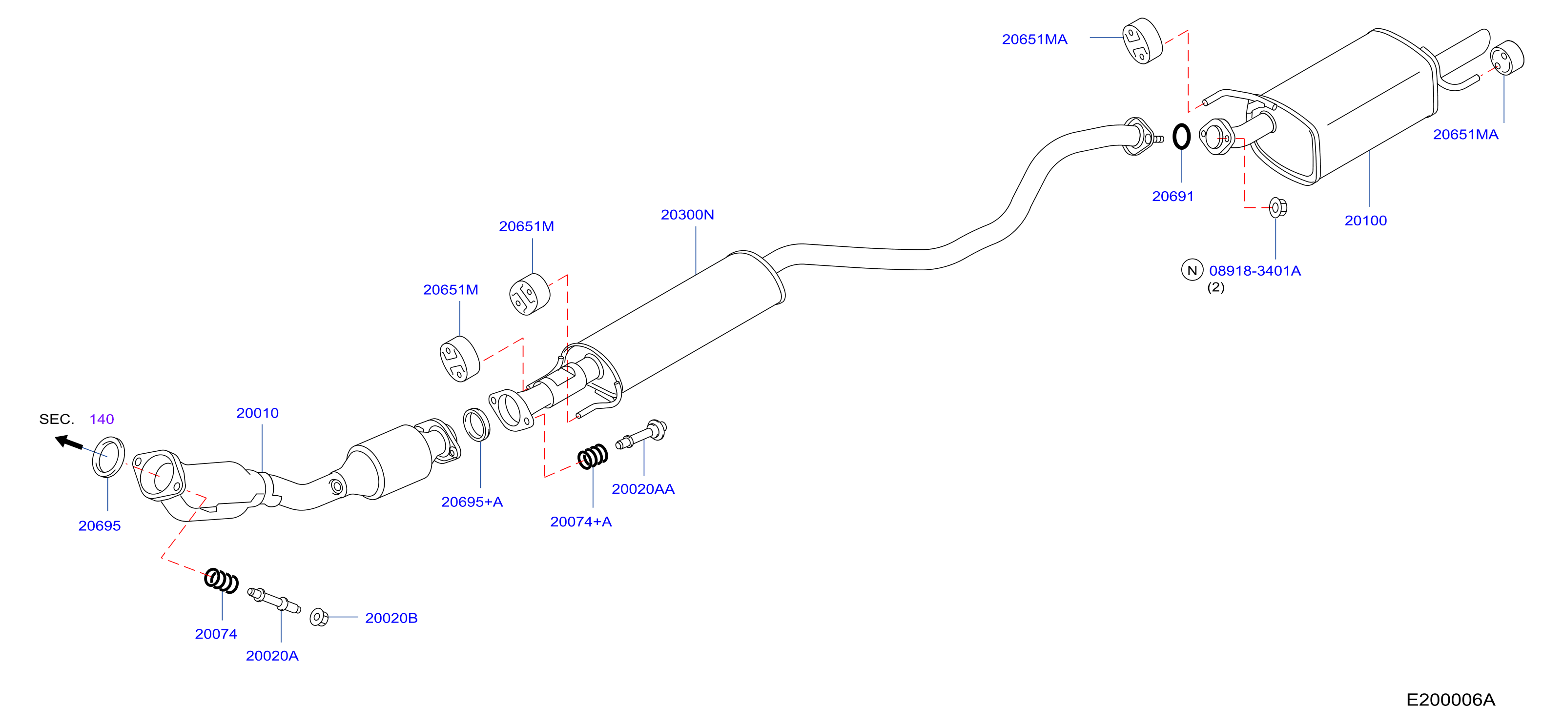 Exhaust Tube Muffler