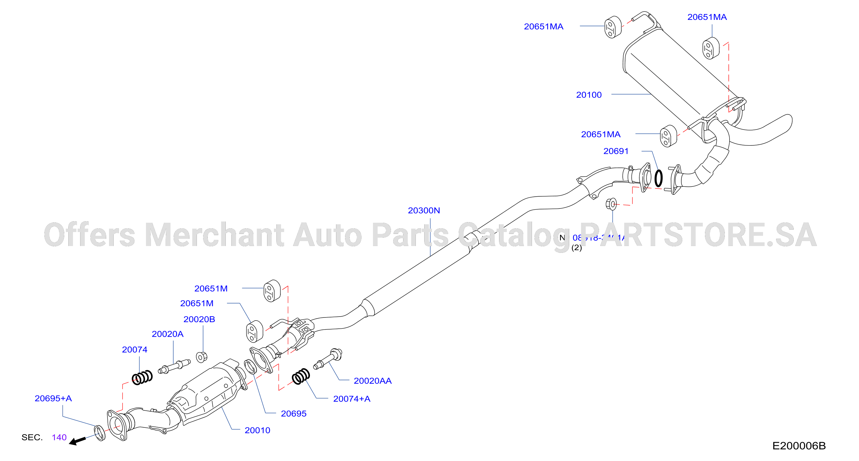 Exhaust Tube Muffler