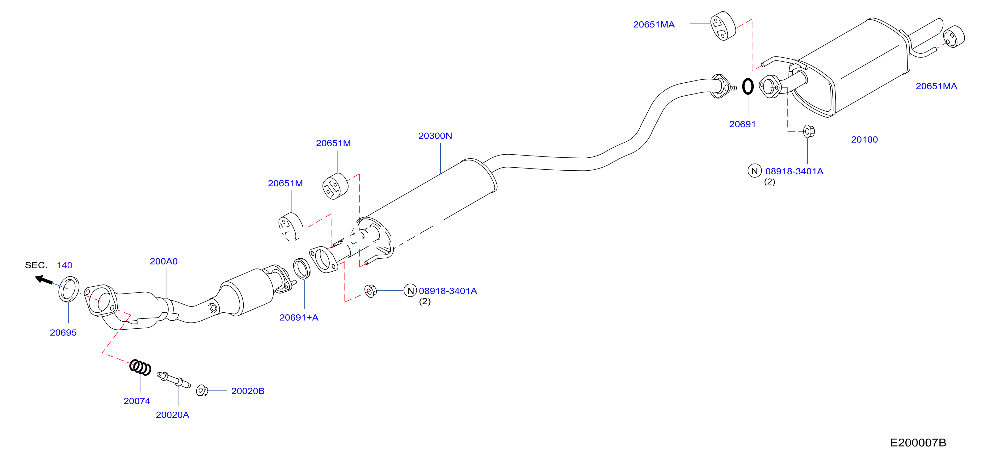 Exhaust Tube Muffler