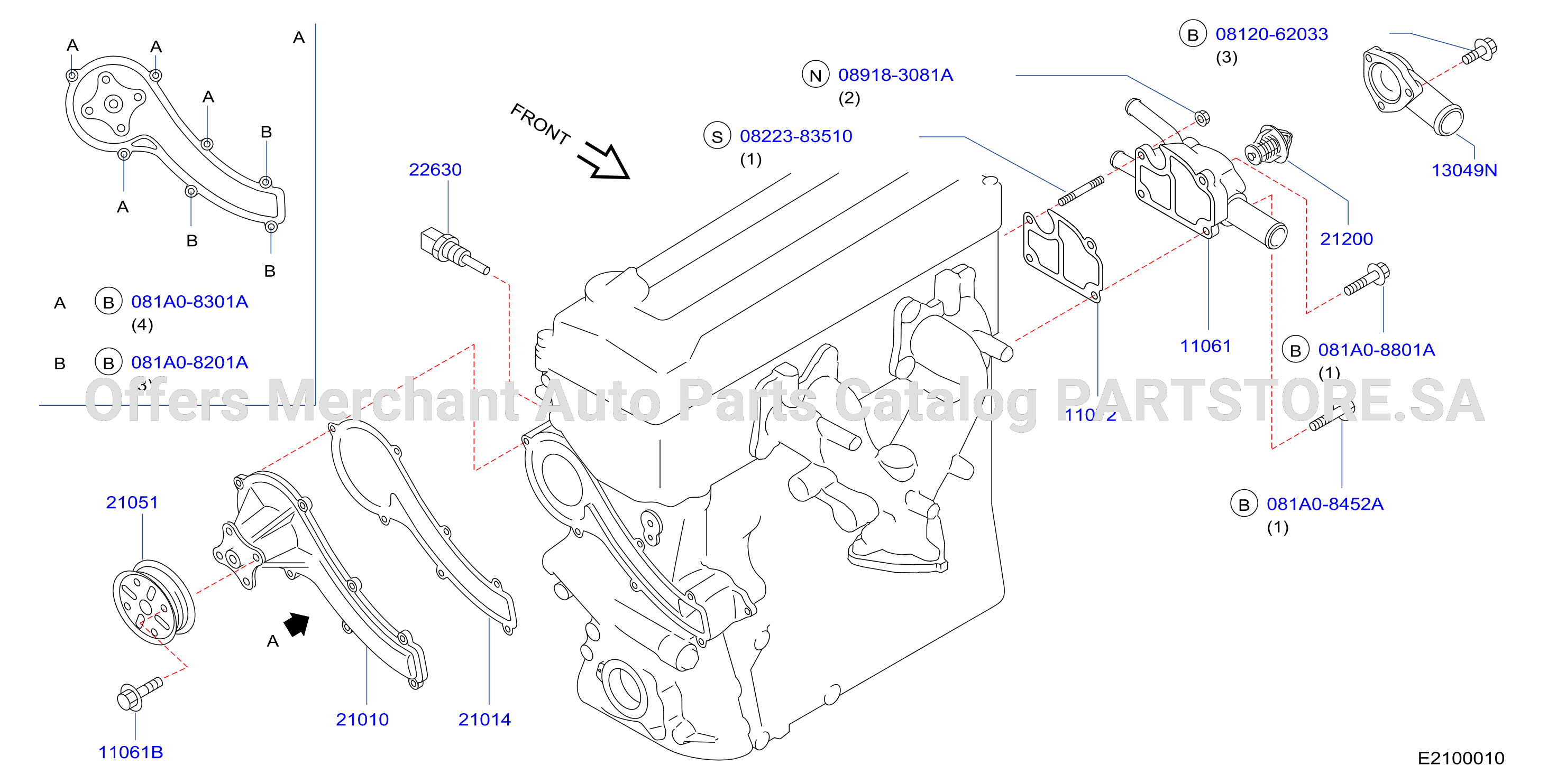 Water Pump Cooling Fan Thermostat