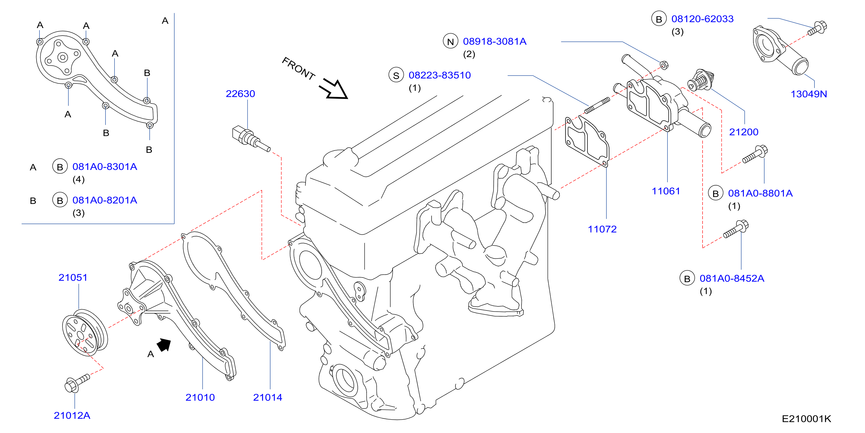 Water Pump Cooling Fan Thermostat