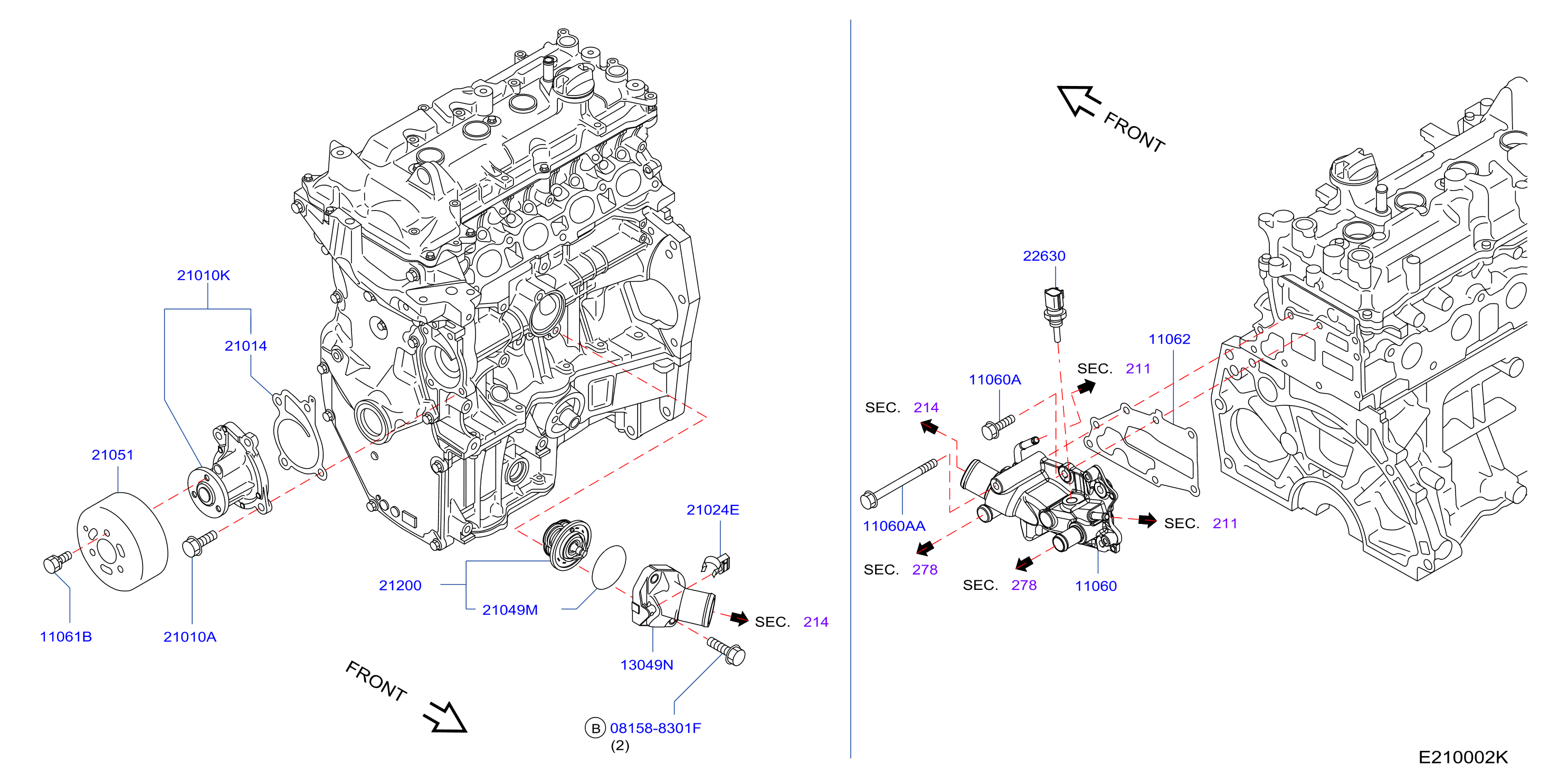 Water Pump Cooling Fan Thermostat