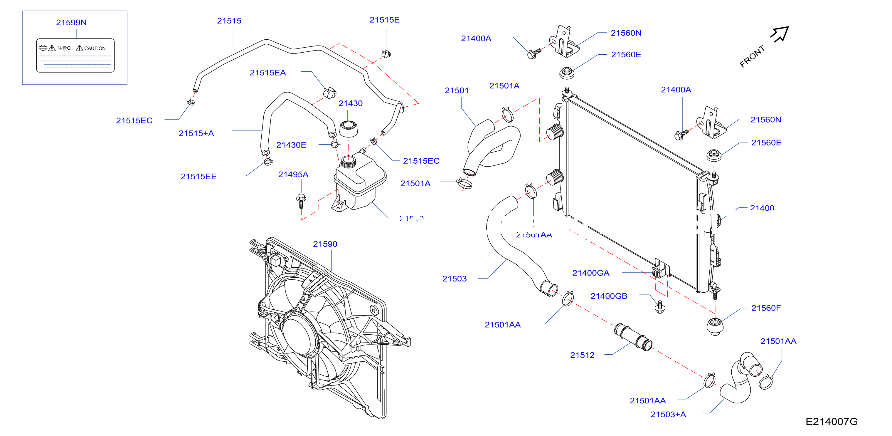 Radiator Shroud Inverter Cooling Mr20De Mcvt