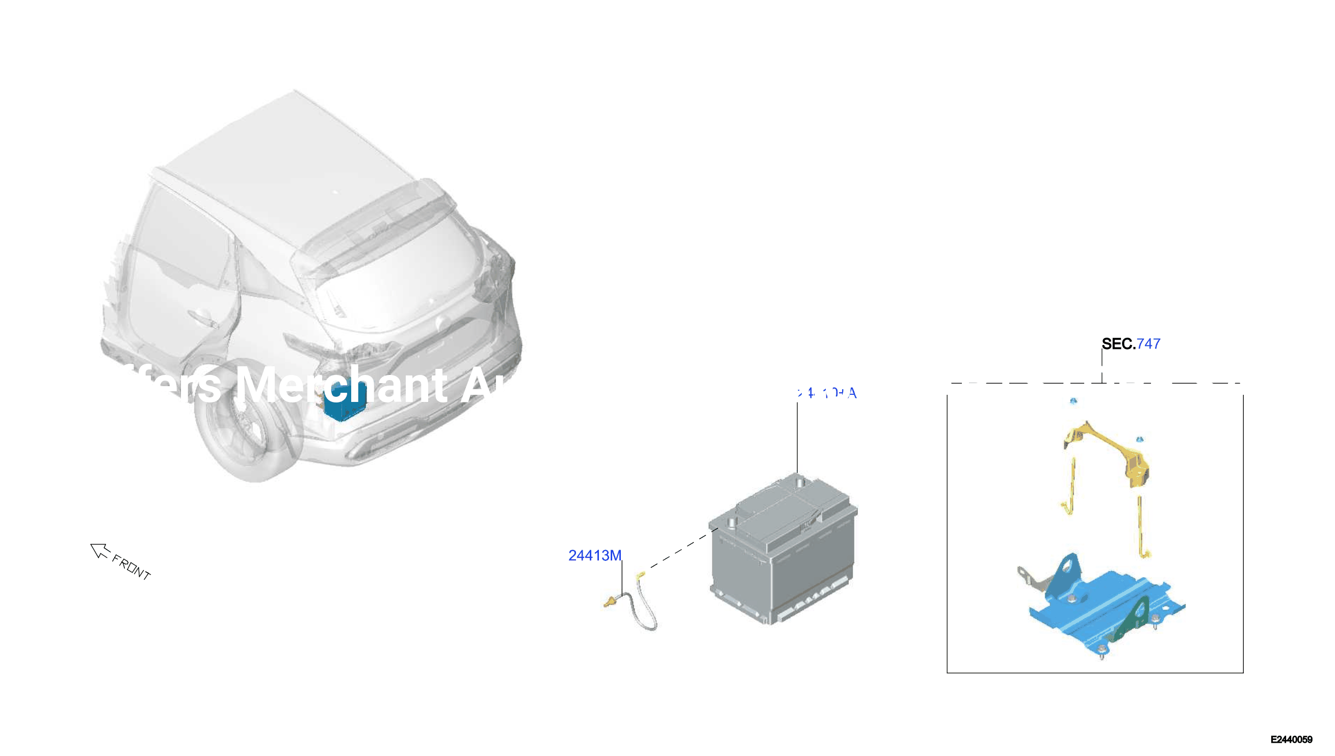 Battery Battery Mounting Bat Epwr Pg3