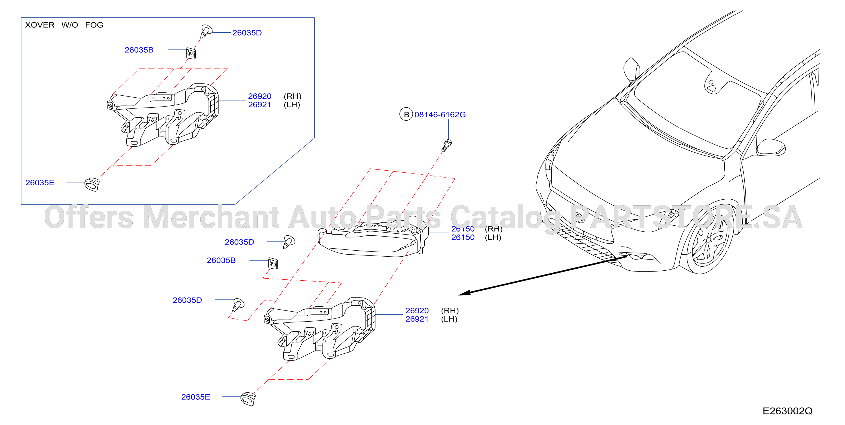 Fog Daytime Running Driving Lamp Xover