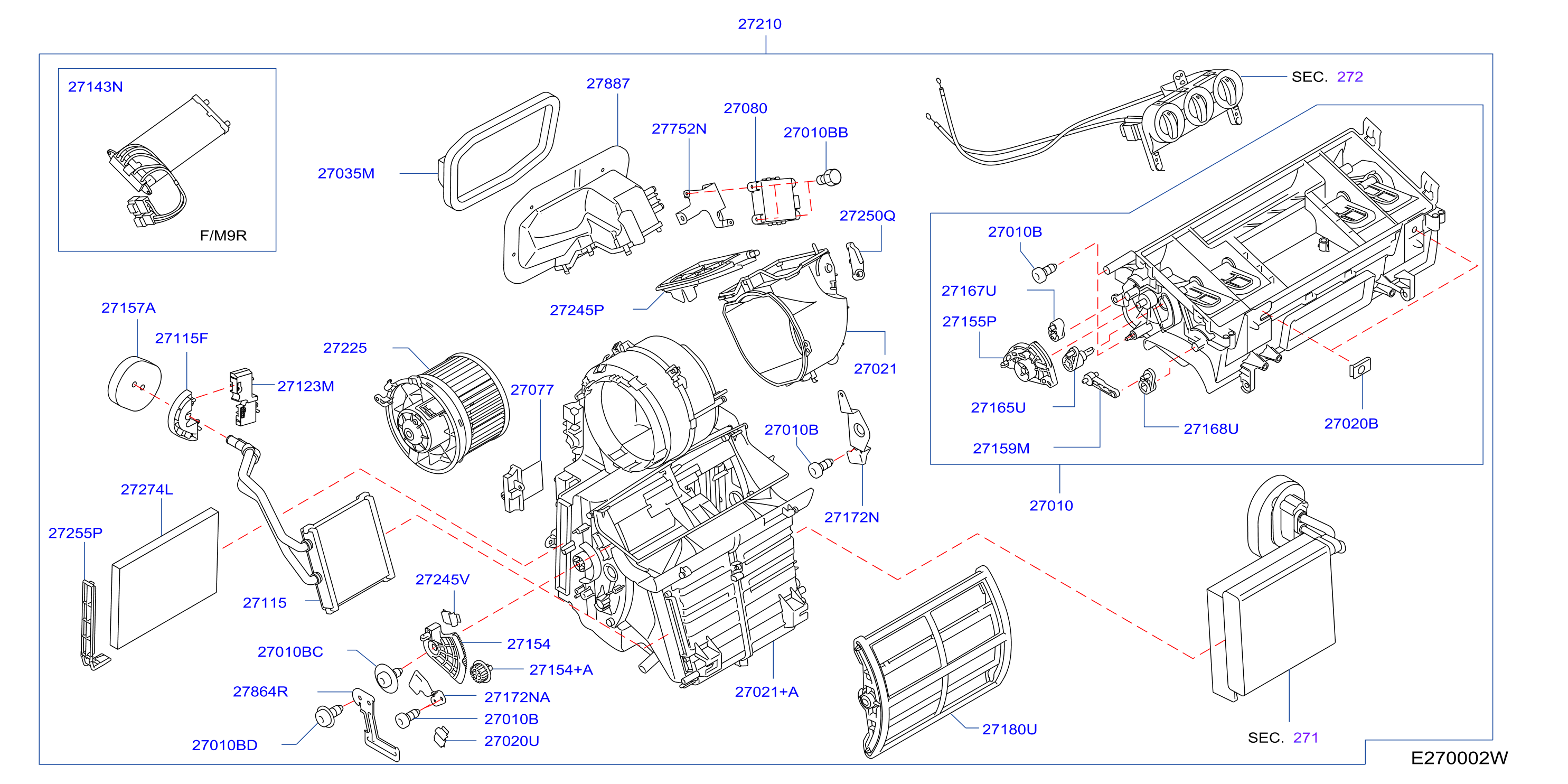 Heater Blower Unit Blower Assy Air Cond Fr Man