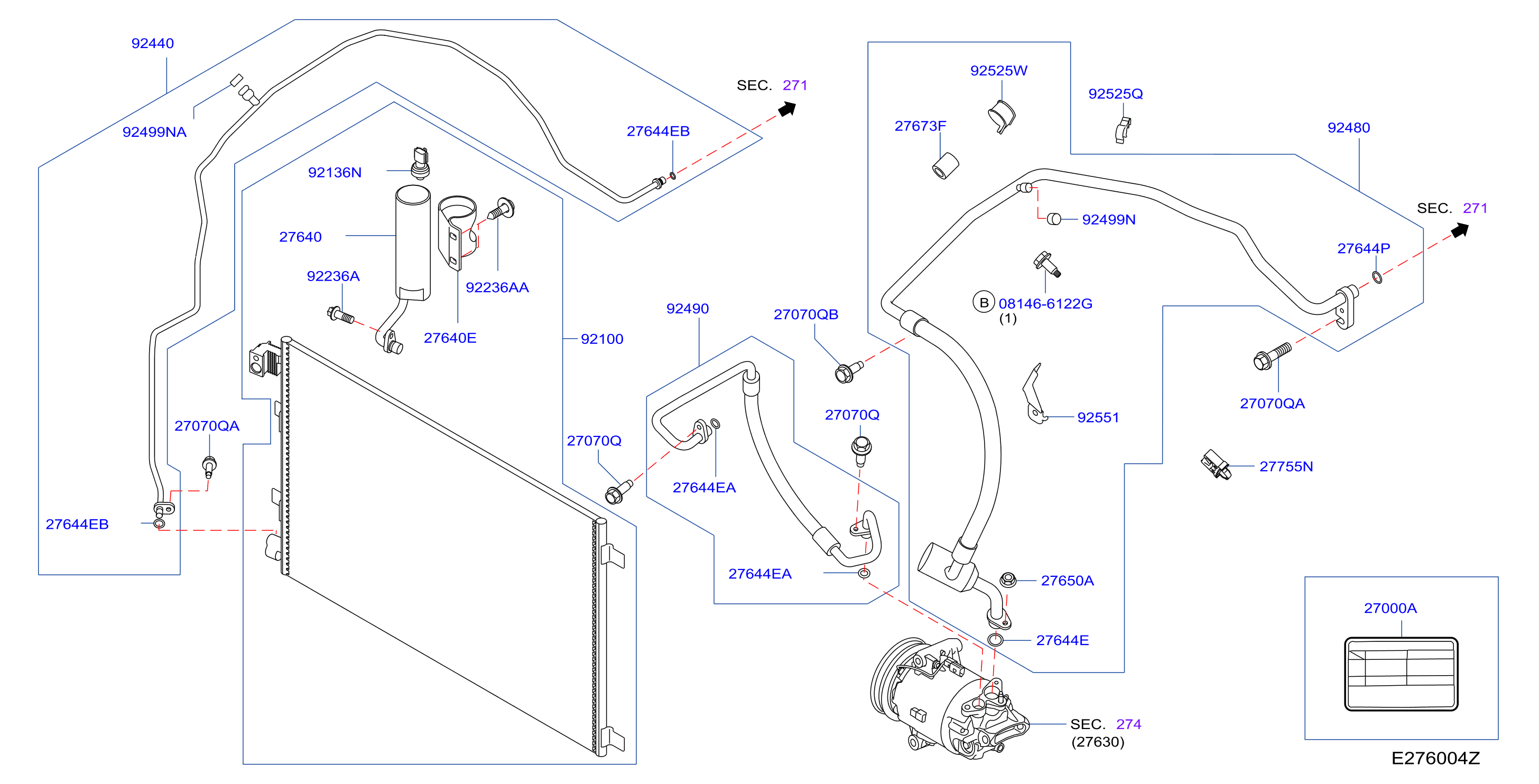 Condenser Liquid Tank Piping Petrol