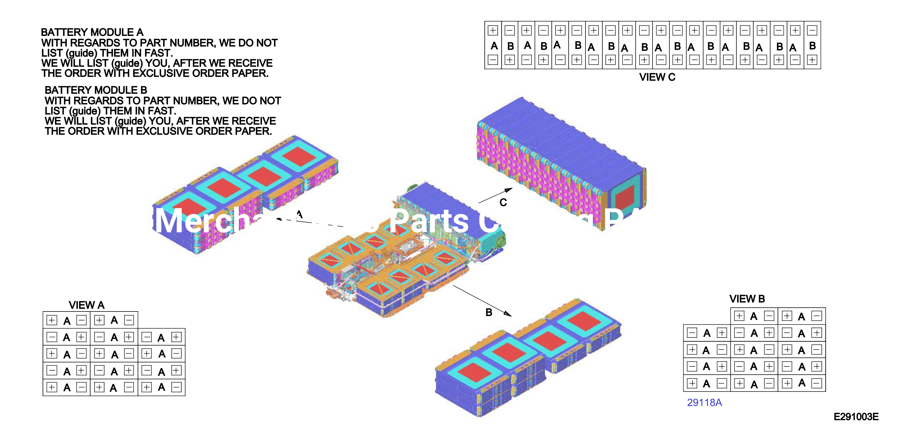Electric Vehicle Battery 6 Battery Modules