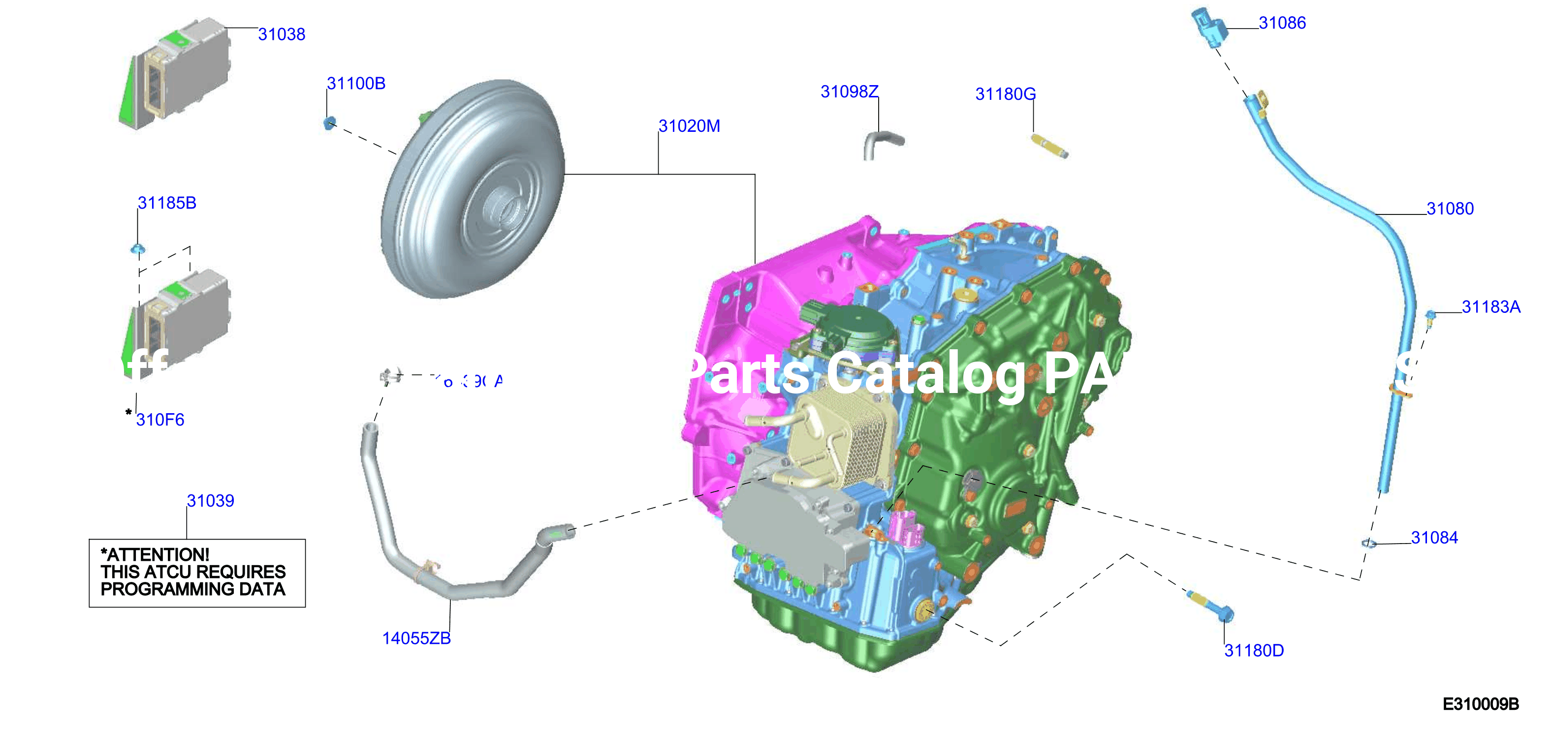 Auto Transmission Transaxle Fitting Assembly Fitting Parts