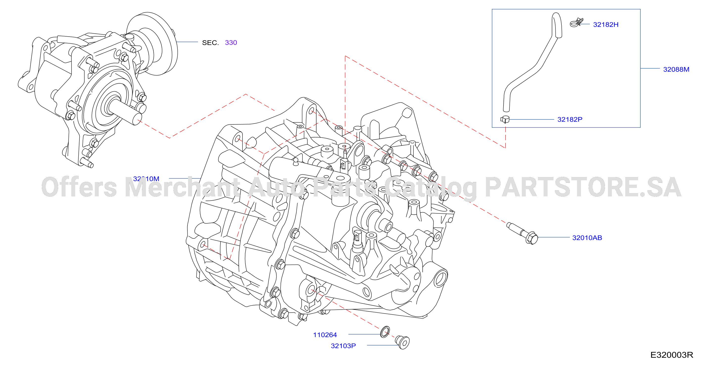 Manual Transmission Transaxle Fitting Mr20De 4Wd