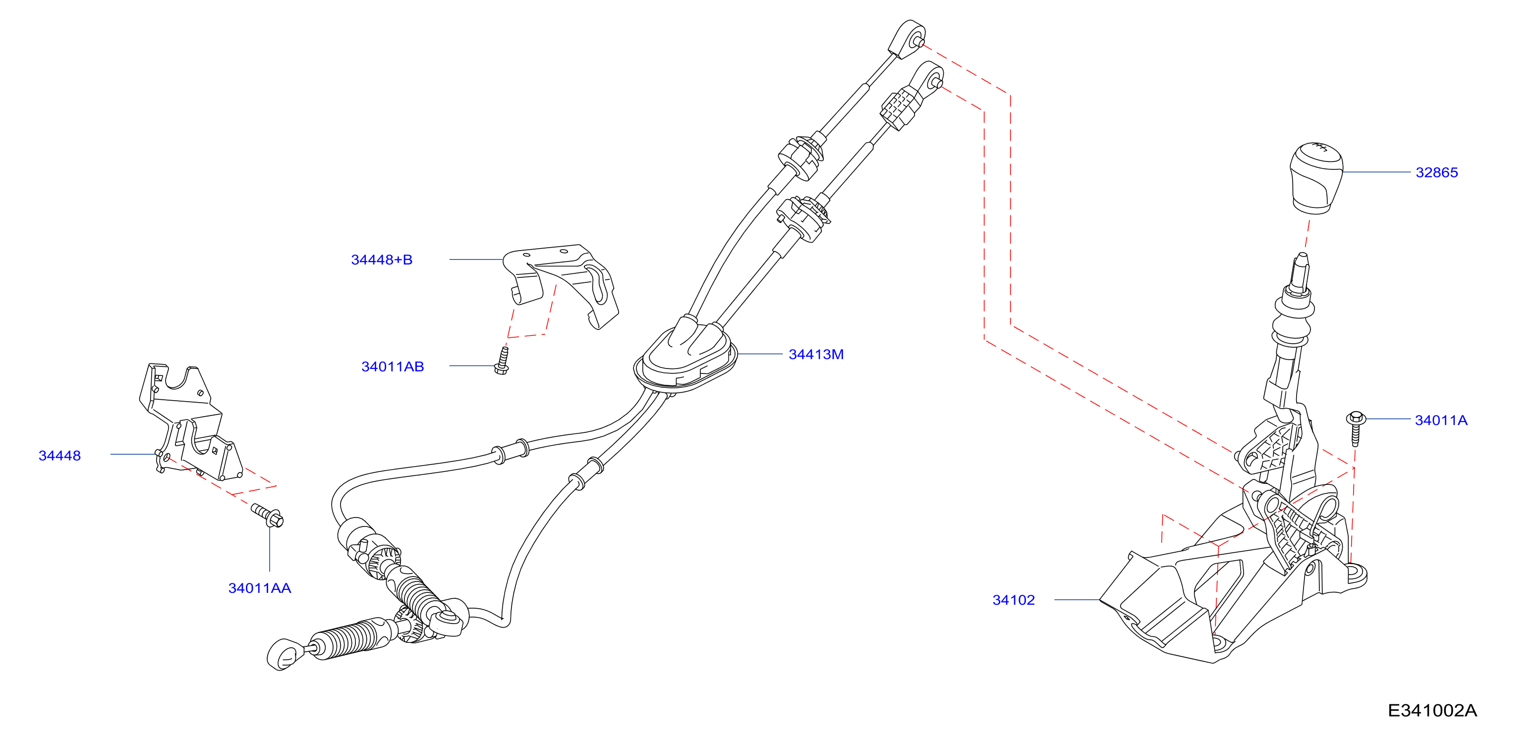Transmission Control Linkage 2Wd