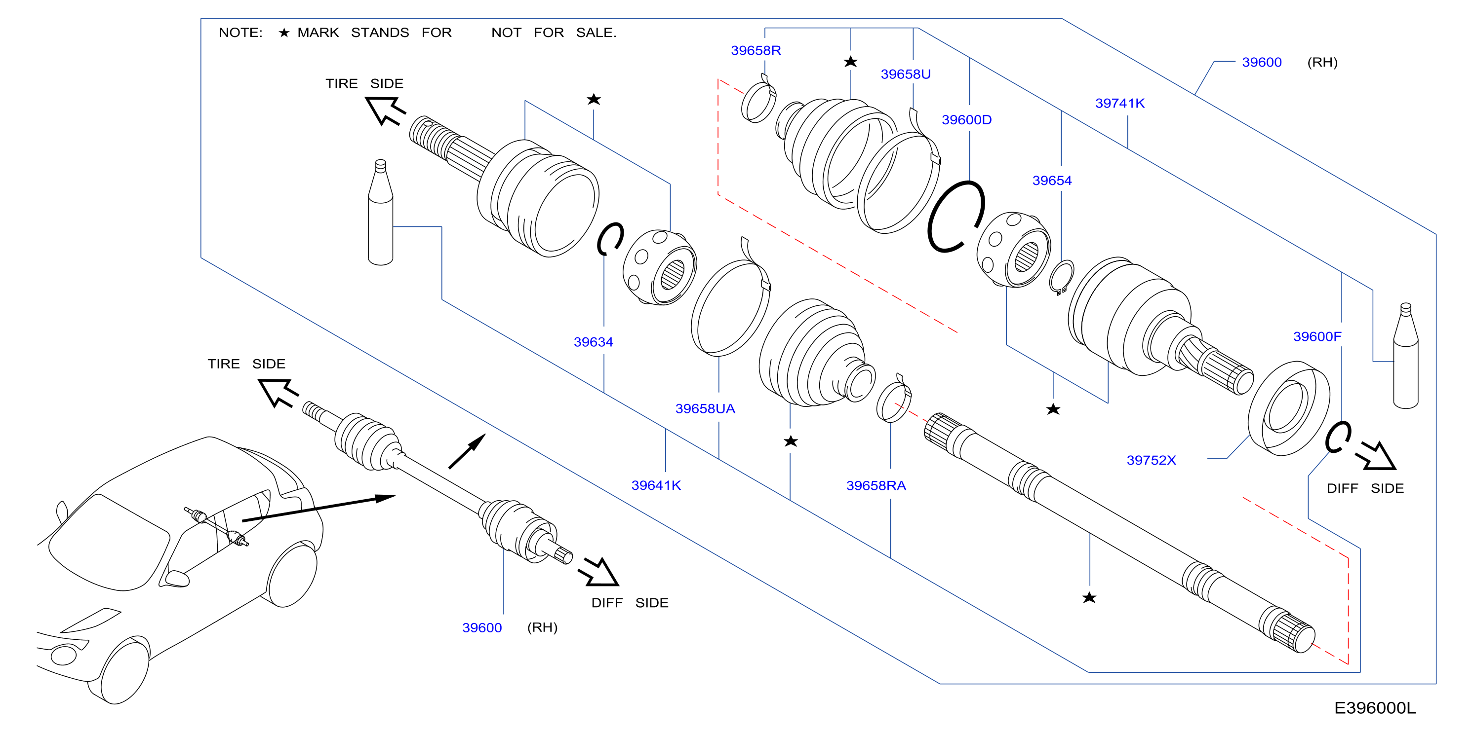 Rear Drive Shaft Rh Side