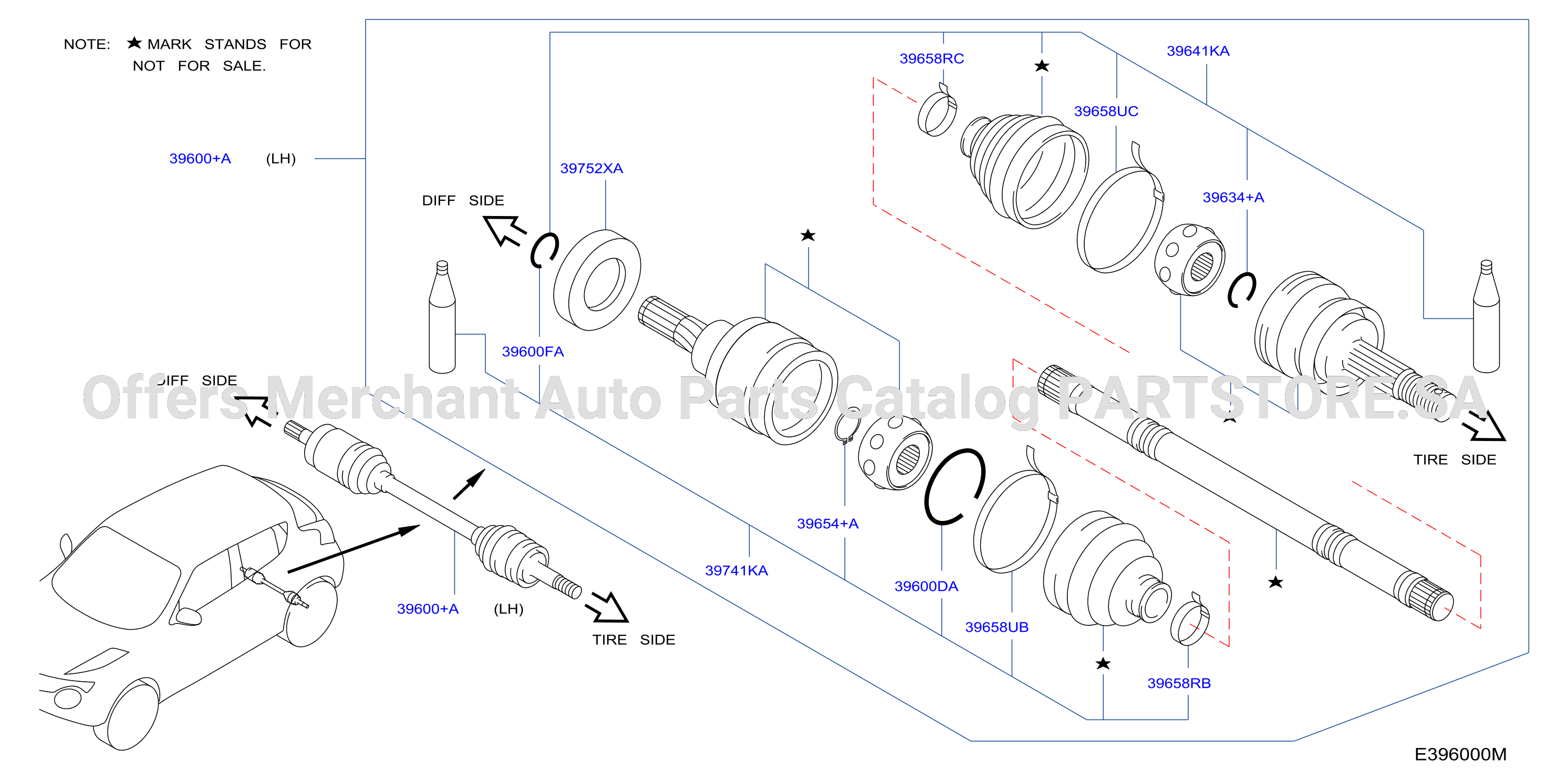 Rear Drive Shaft Lh Side