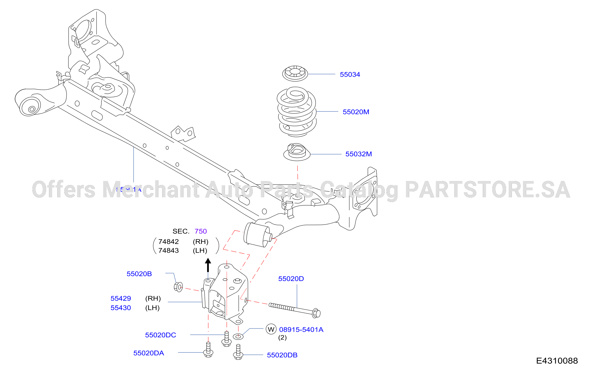 Rear Suspension 2Wd Member