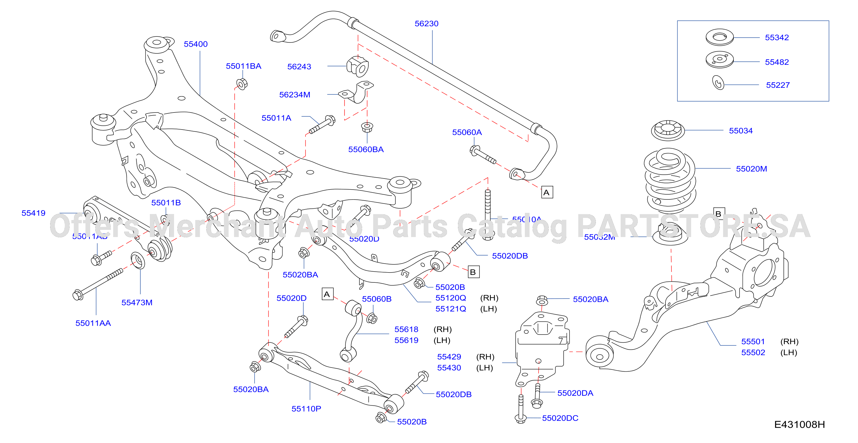 Rear Suspension 4Wd Member