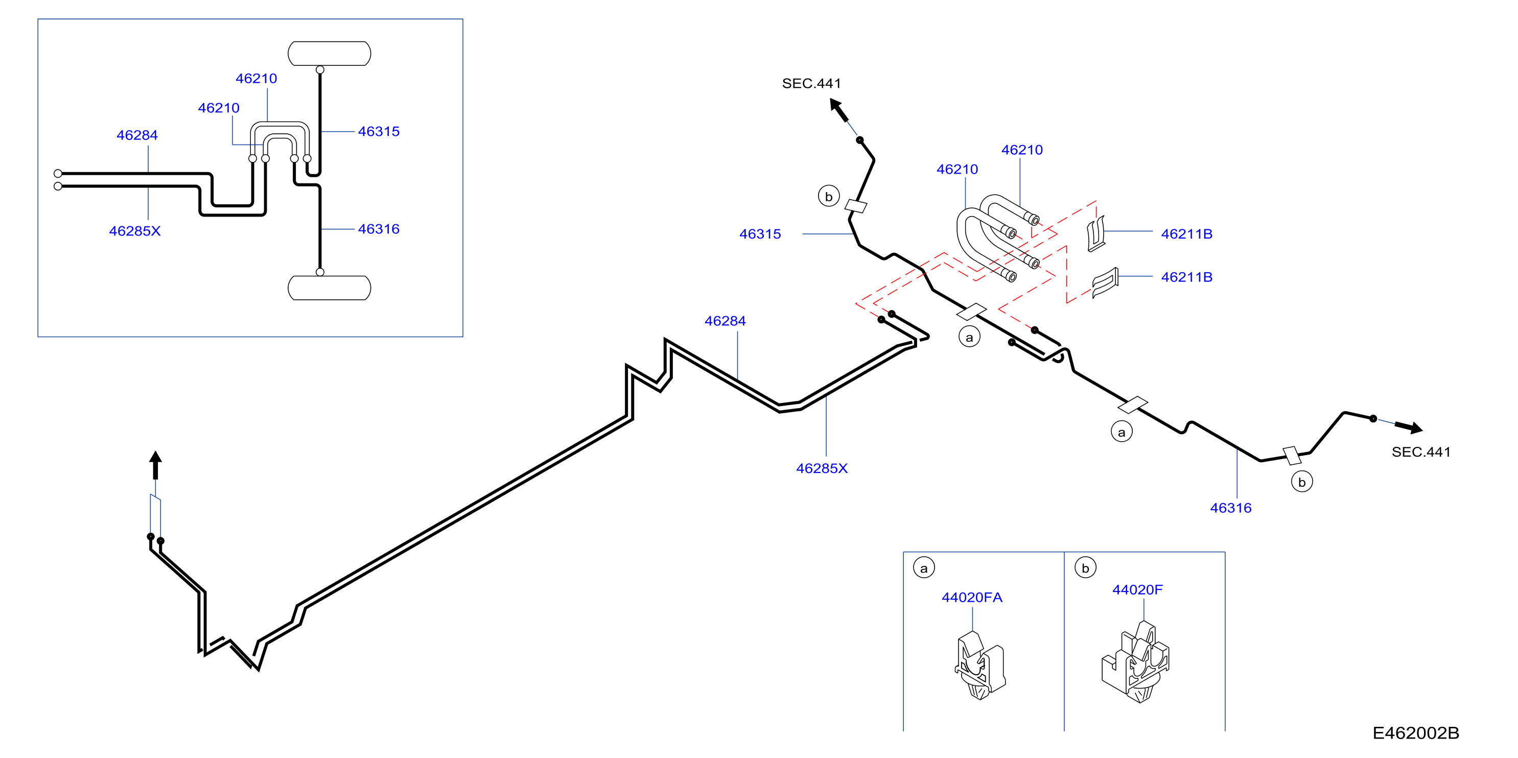 Brake Piping Control Rear Piping