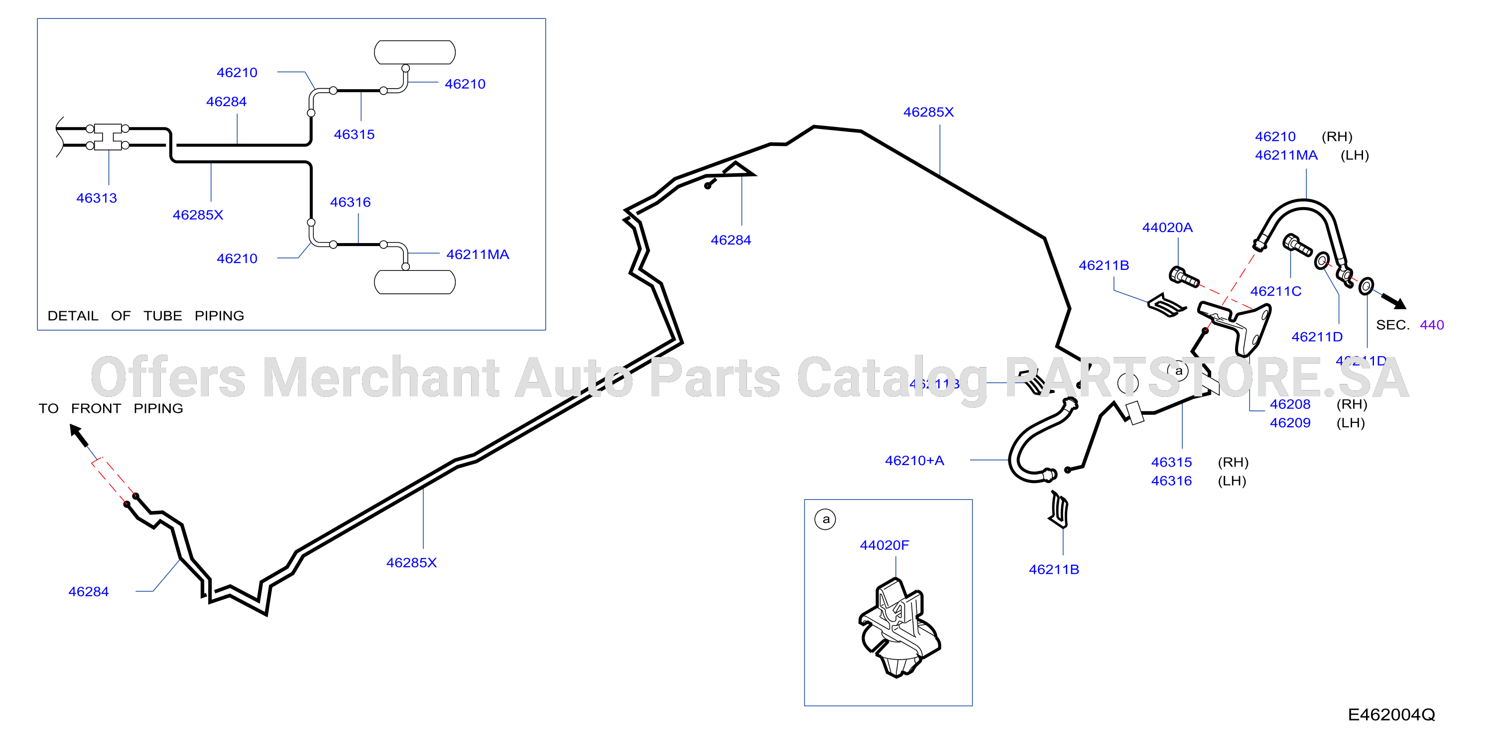 Brake Piping Control Clamp Insulator