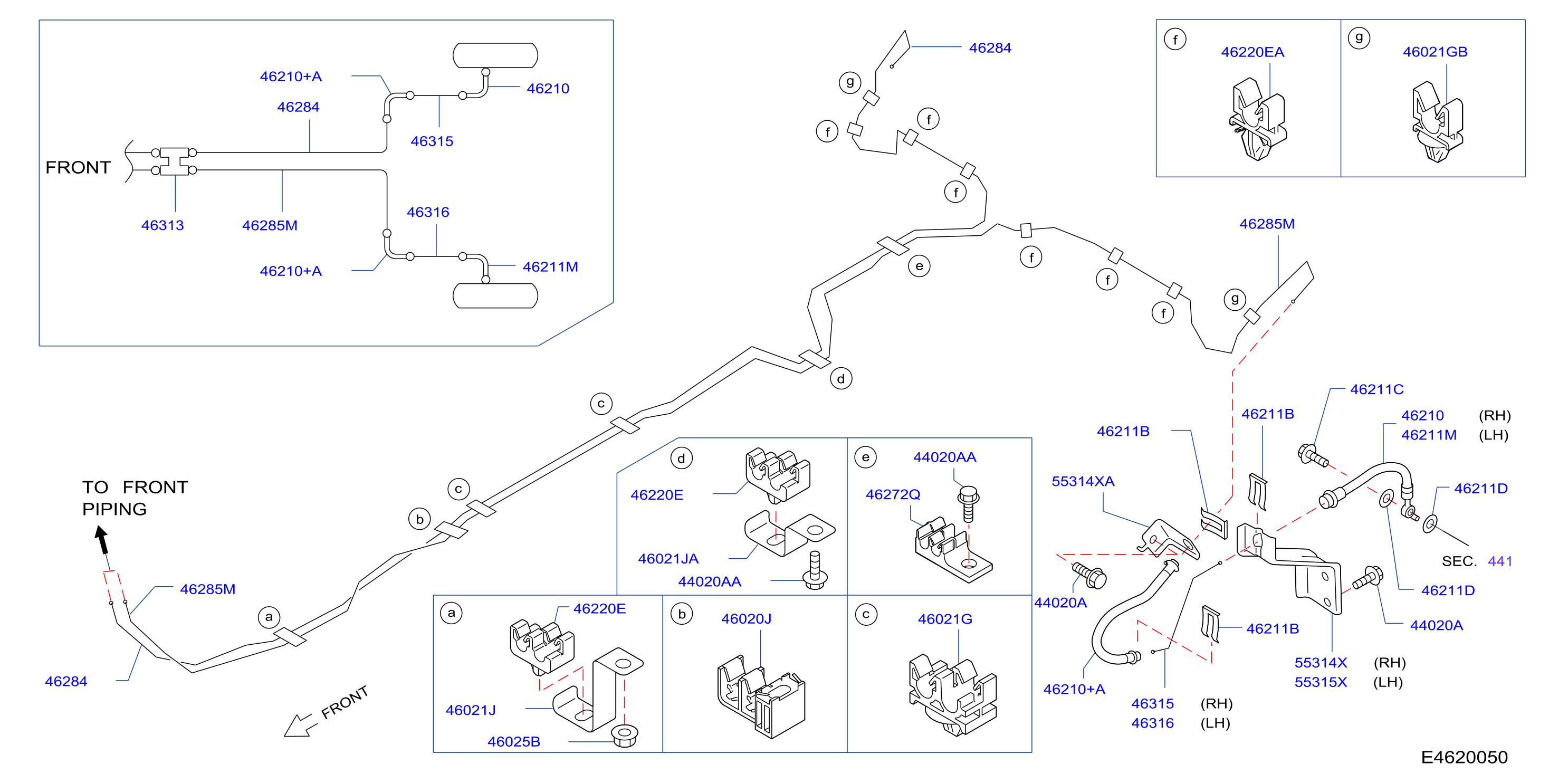 Brake Piping Control Rear Pipe