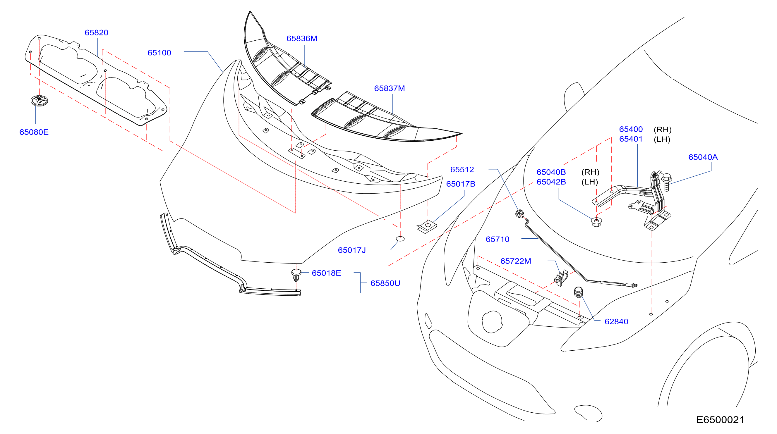 Hood Panel Hinge Fitting Hood