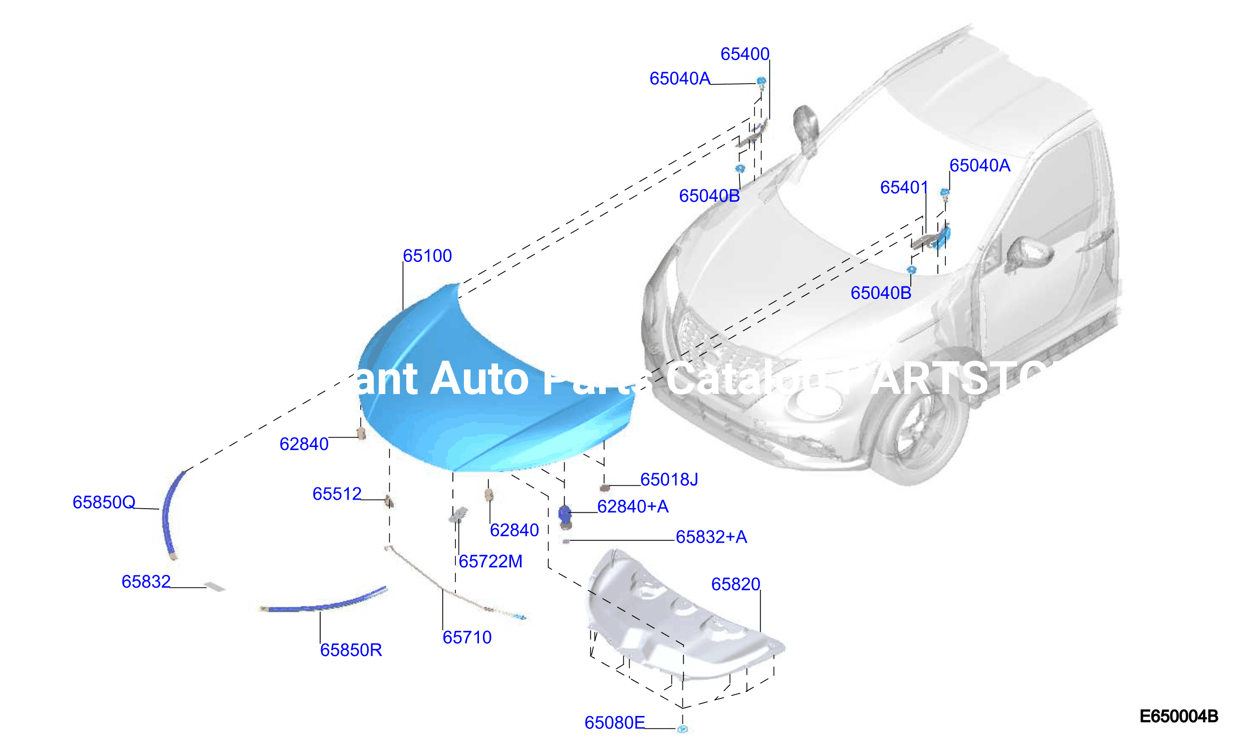 Hood Panel Hinge Fitting