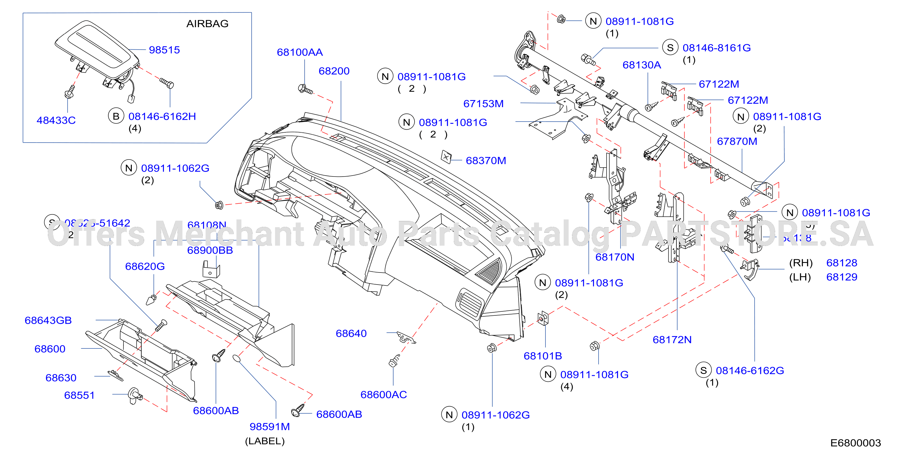 Instrument Panel Pad Cluster Lid Inst Fitting