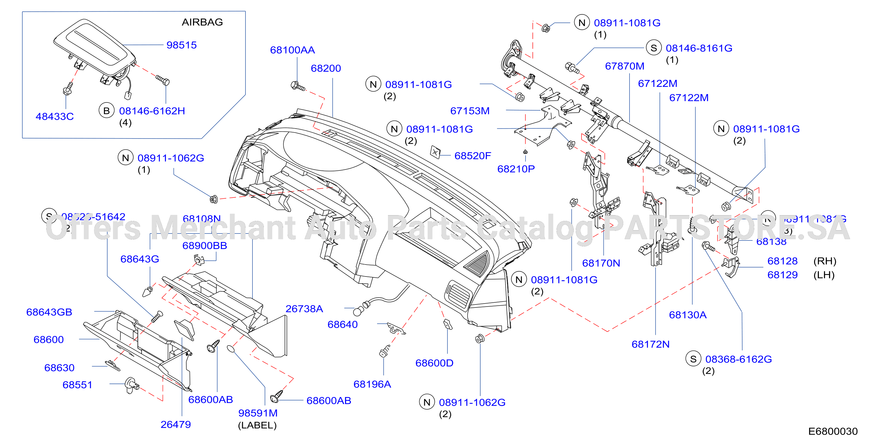 Instrument Panel Pad Cluster Lid