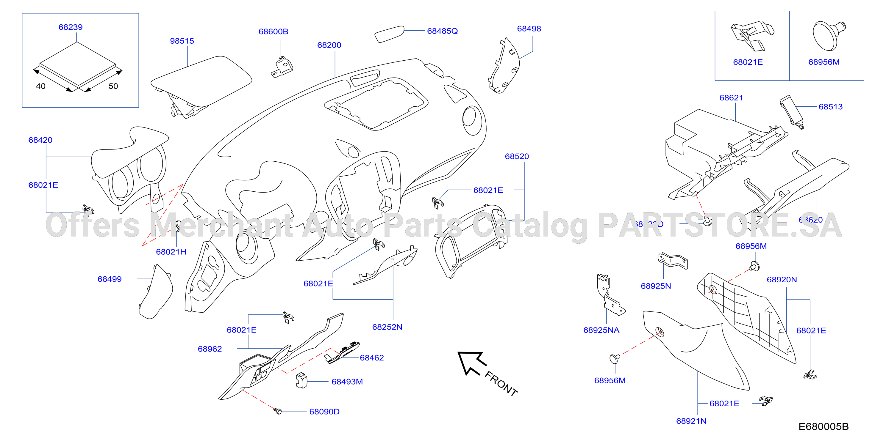 Instrument Panel Pad Cluster Lid Inst Pad Cluster Lid