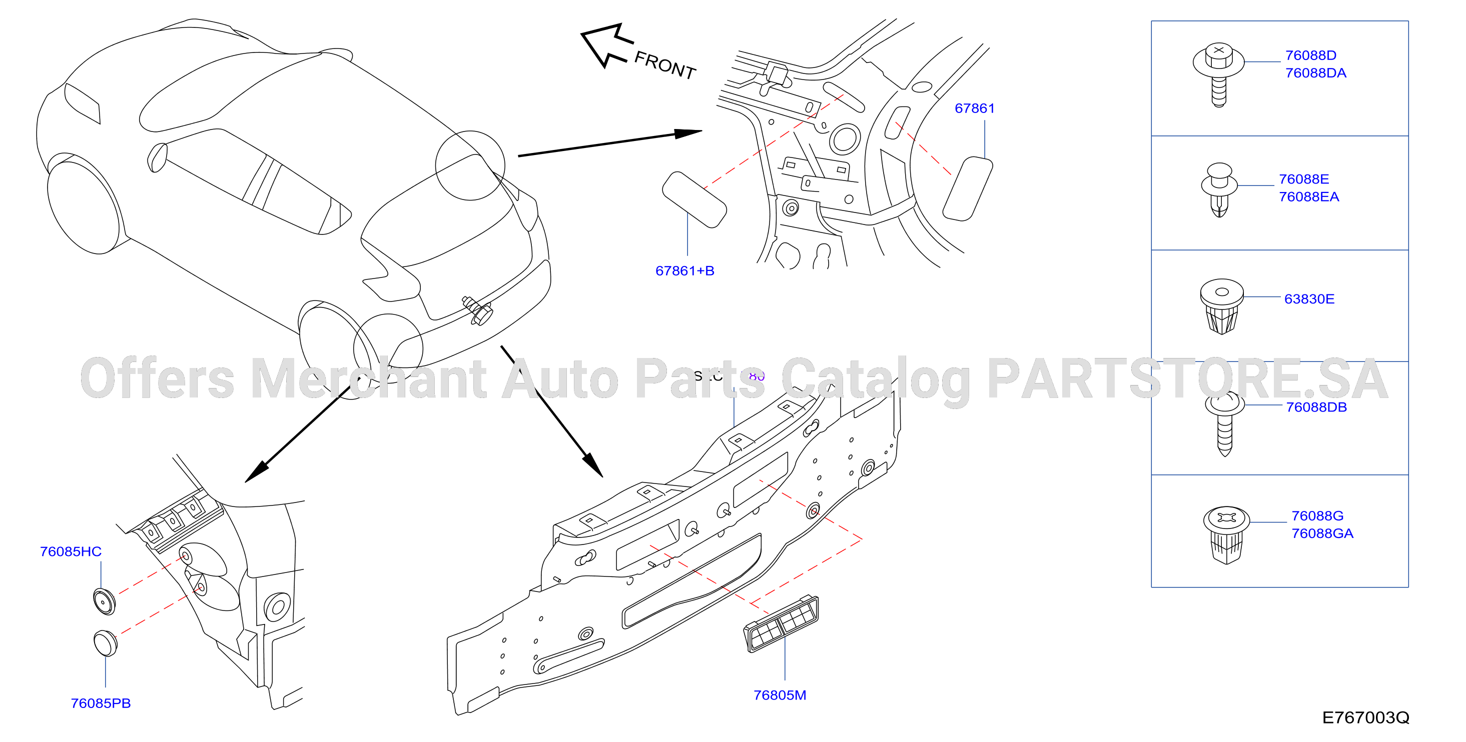Body Side Fitting Rear Fitting
