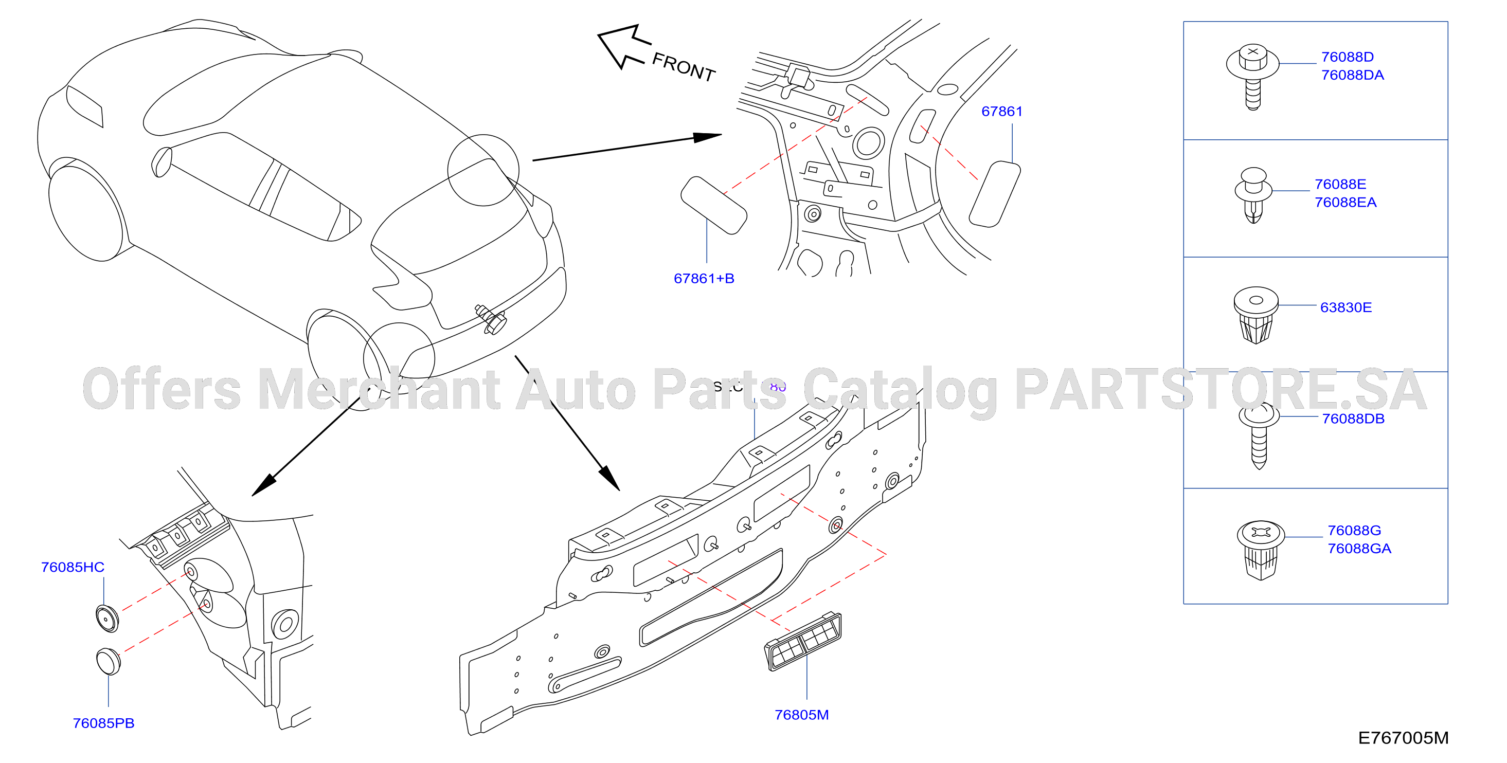 Body Side Fitting Rear Fitting