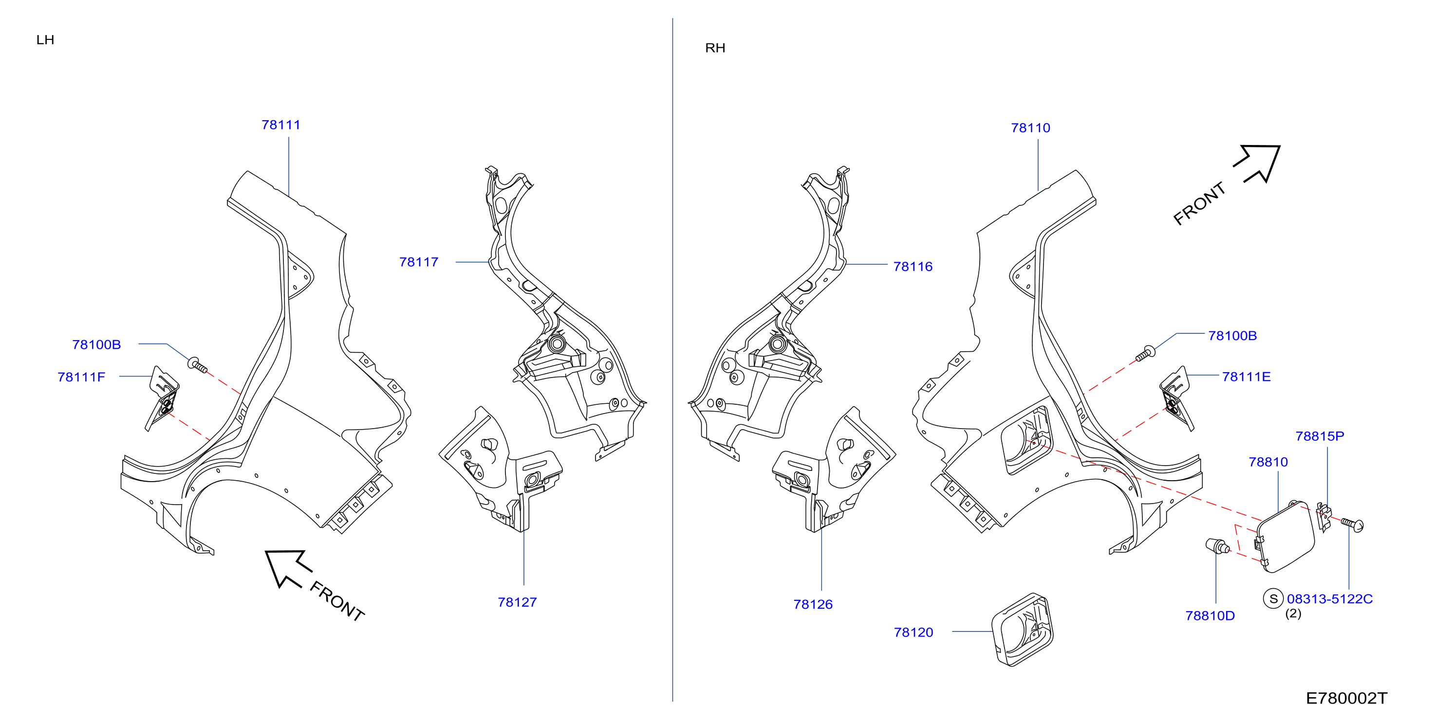 Rear Fender Fitting Rear Fender Fitting