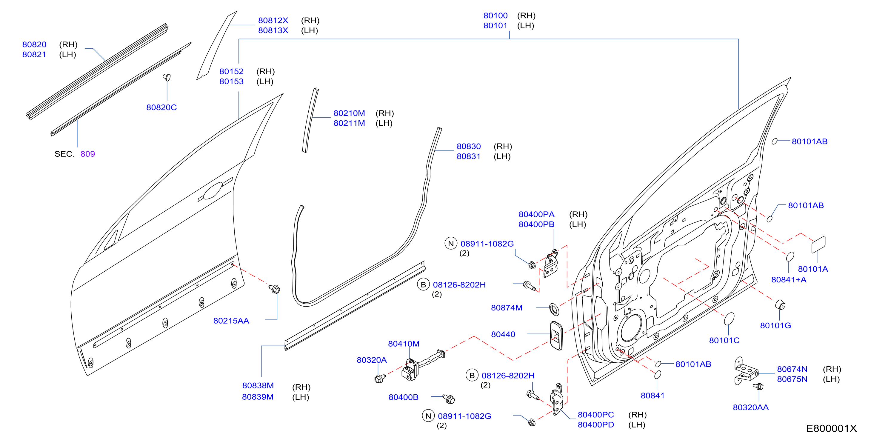 Front Door Panel Fitting