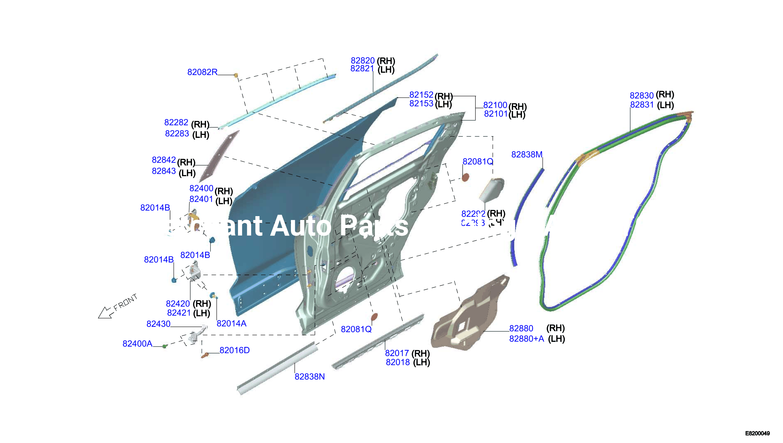 Rear Door Panel Fitting