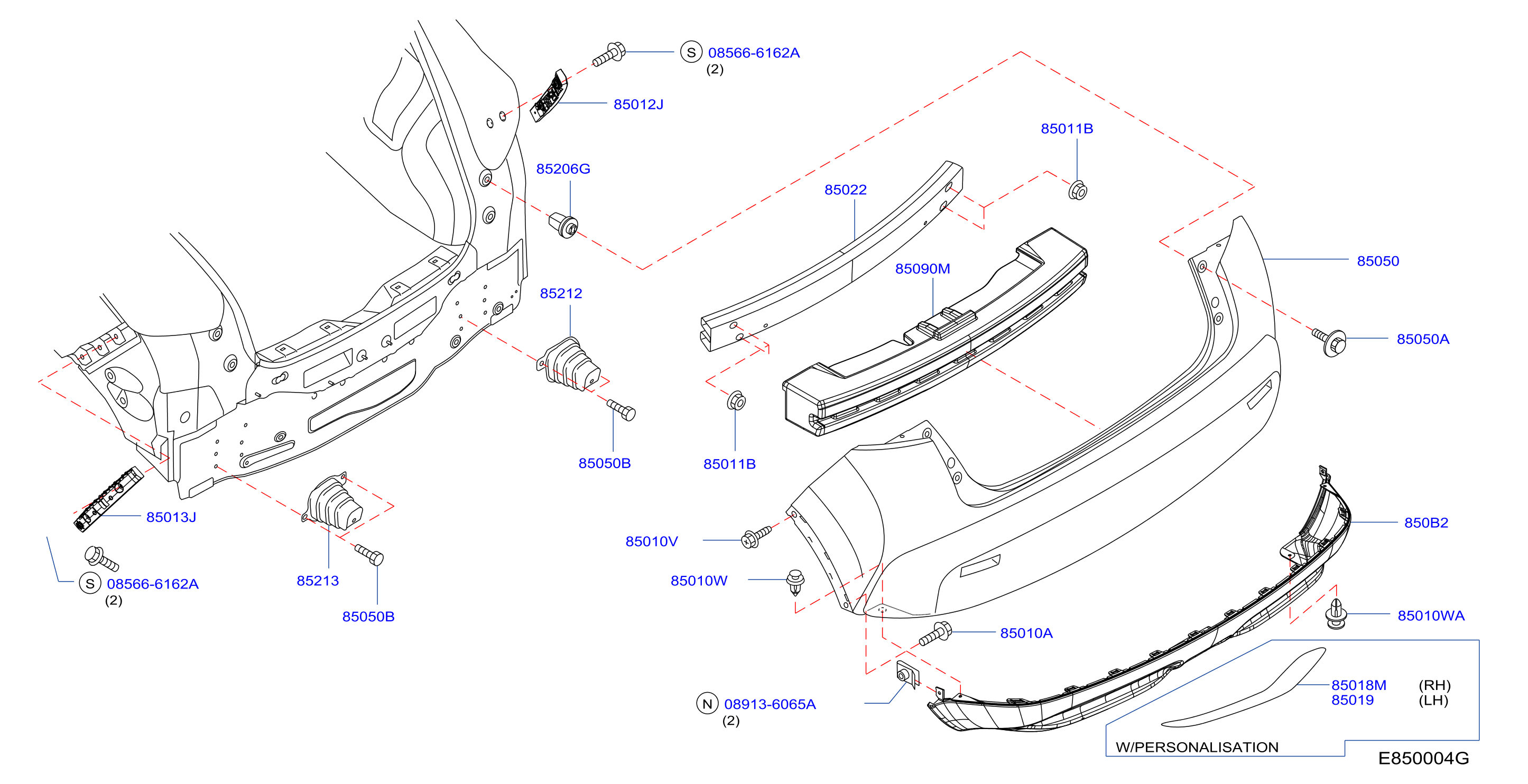 Rear Bumper 2Wd