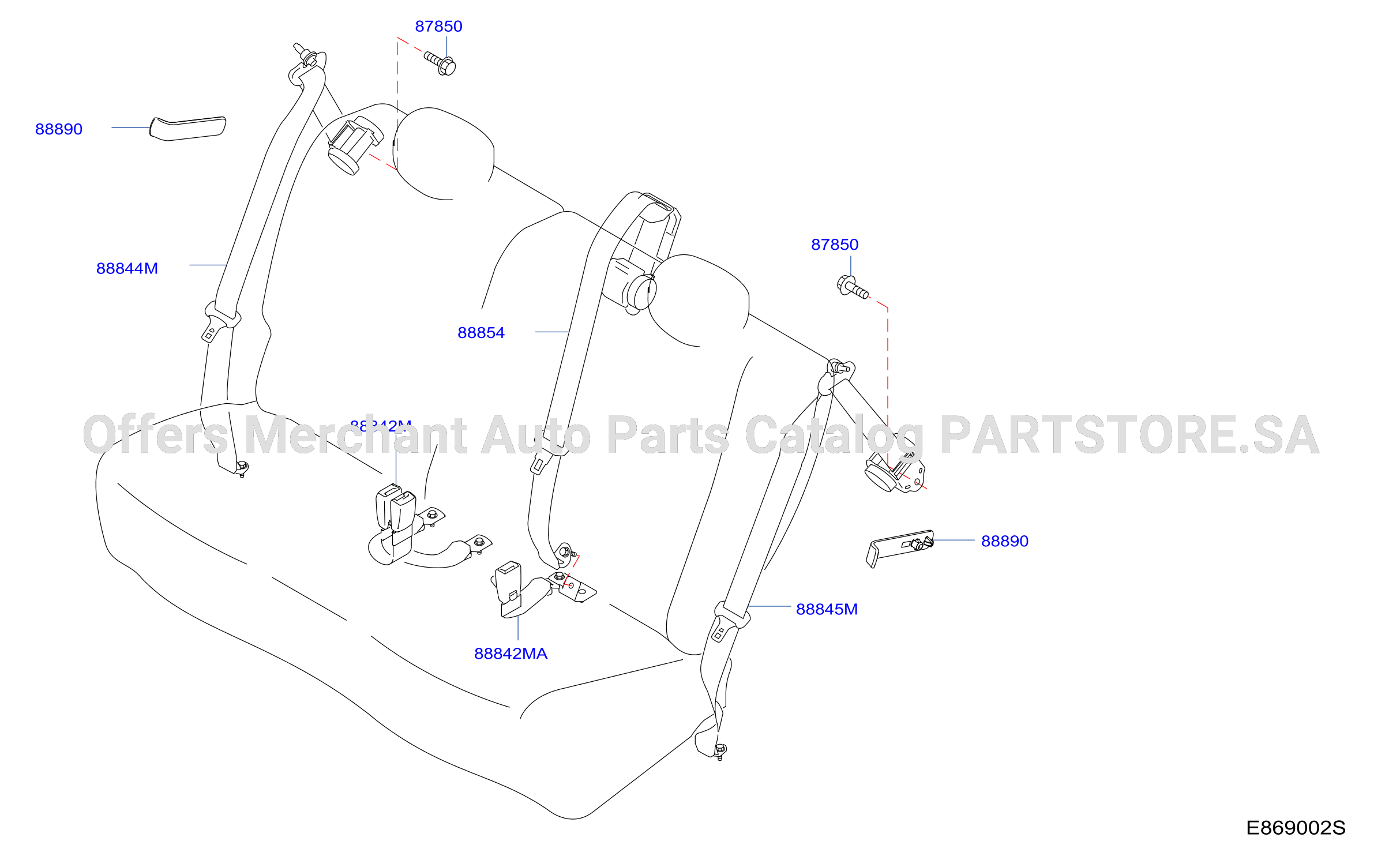 Rear Seat Belt Reat Seat Belt