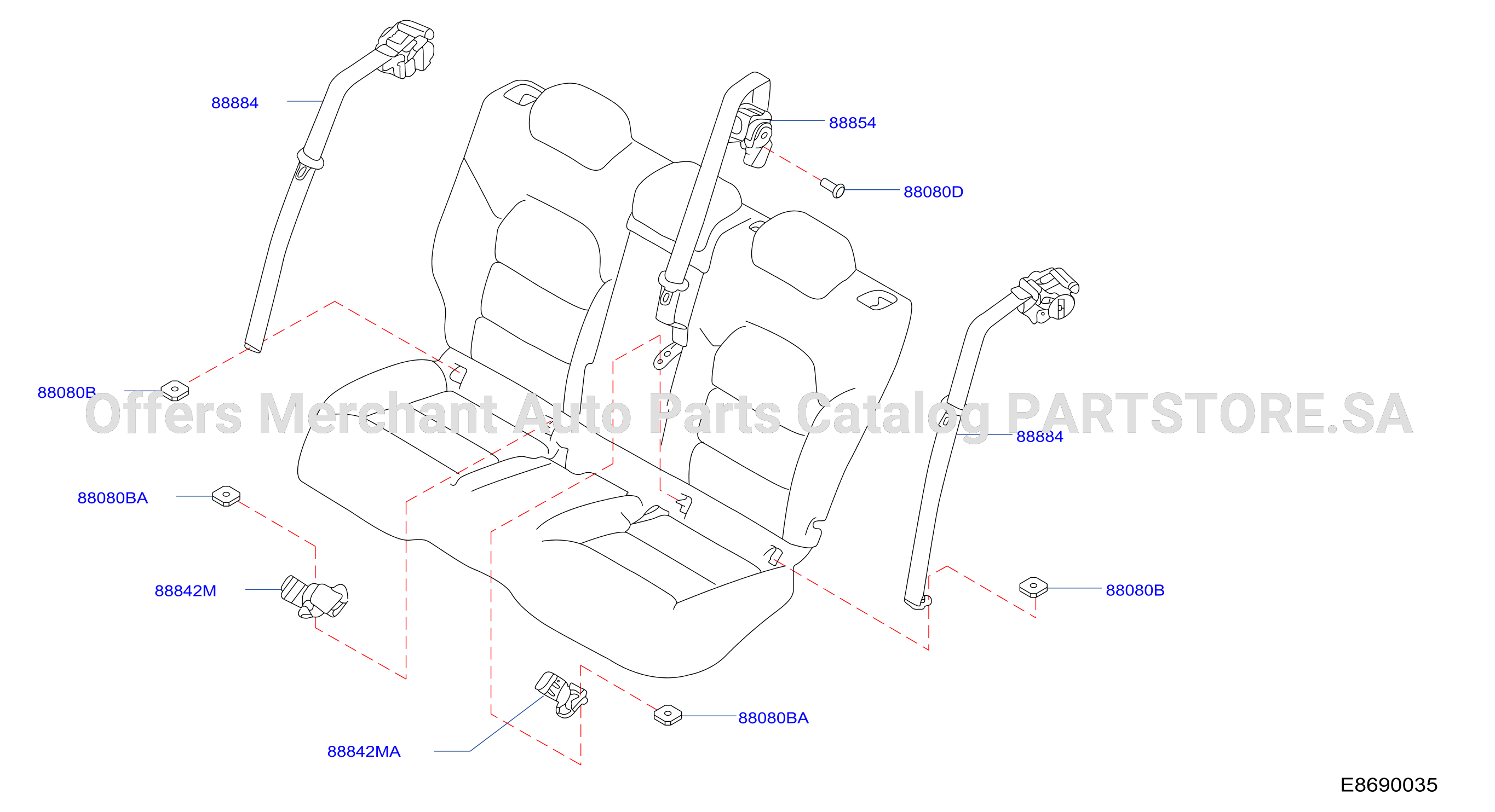Rear Seat Belt Rear Seat Belts