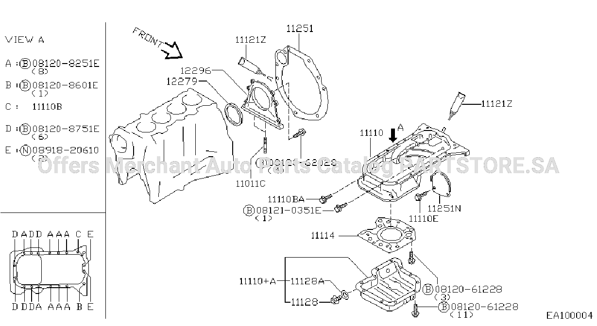 Cylinder Block Oil Pan