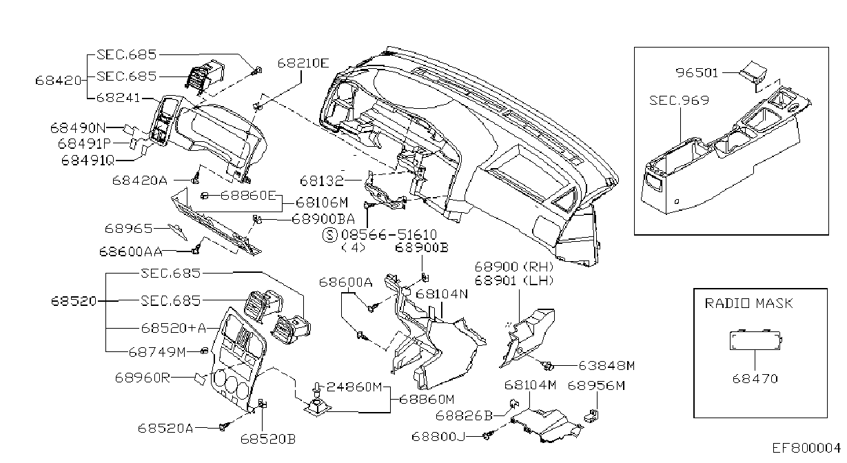 Instrument Panel Pad Cluster Lid