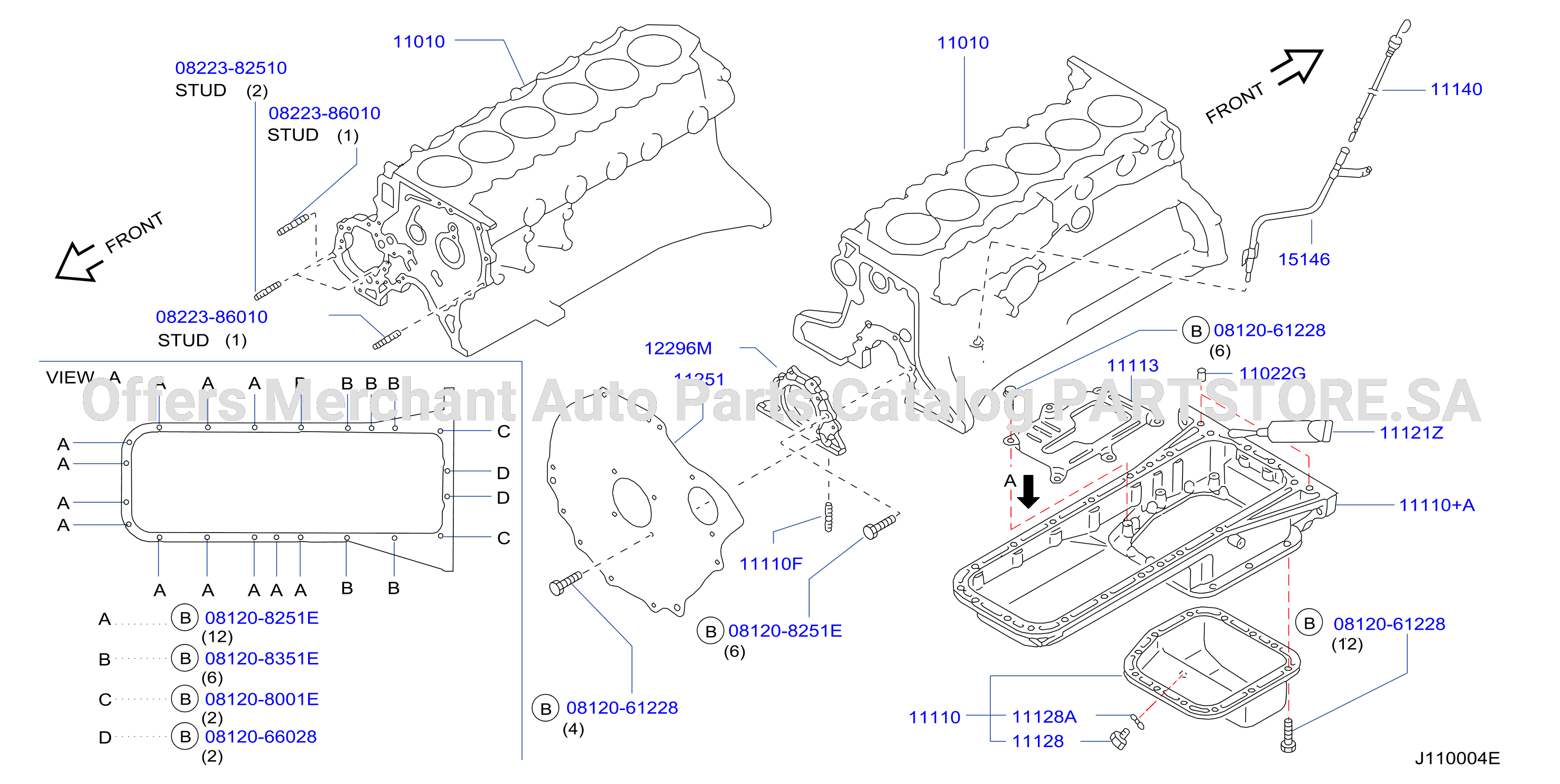Cylinder Block Oil Pan Assembly