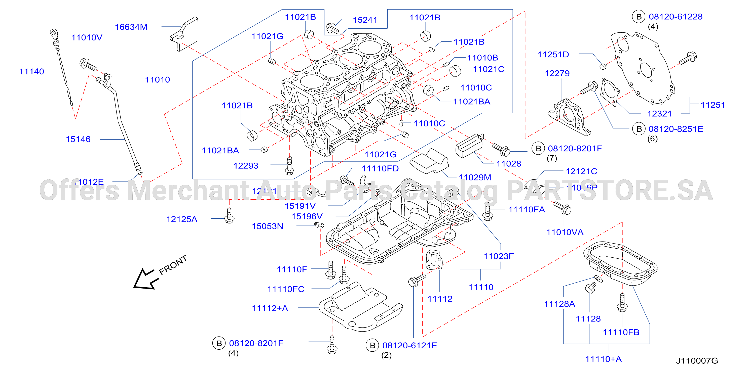 Cylinder Block Oil Pan Assembly