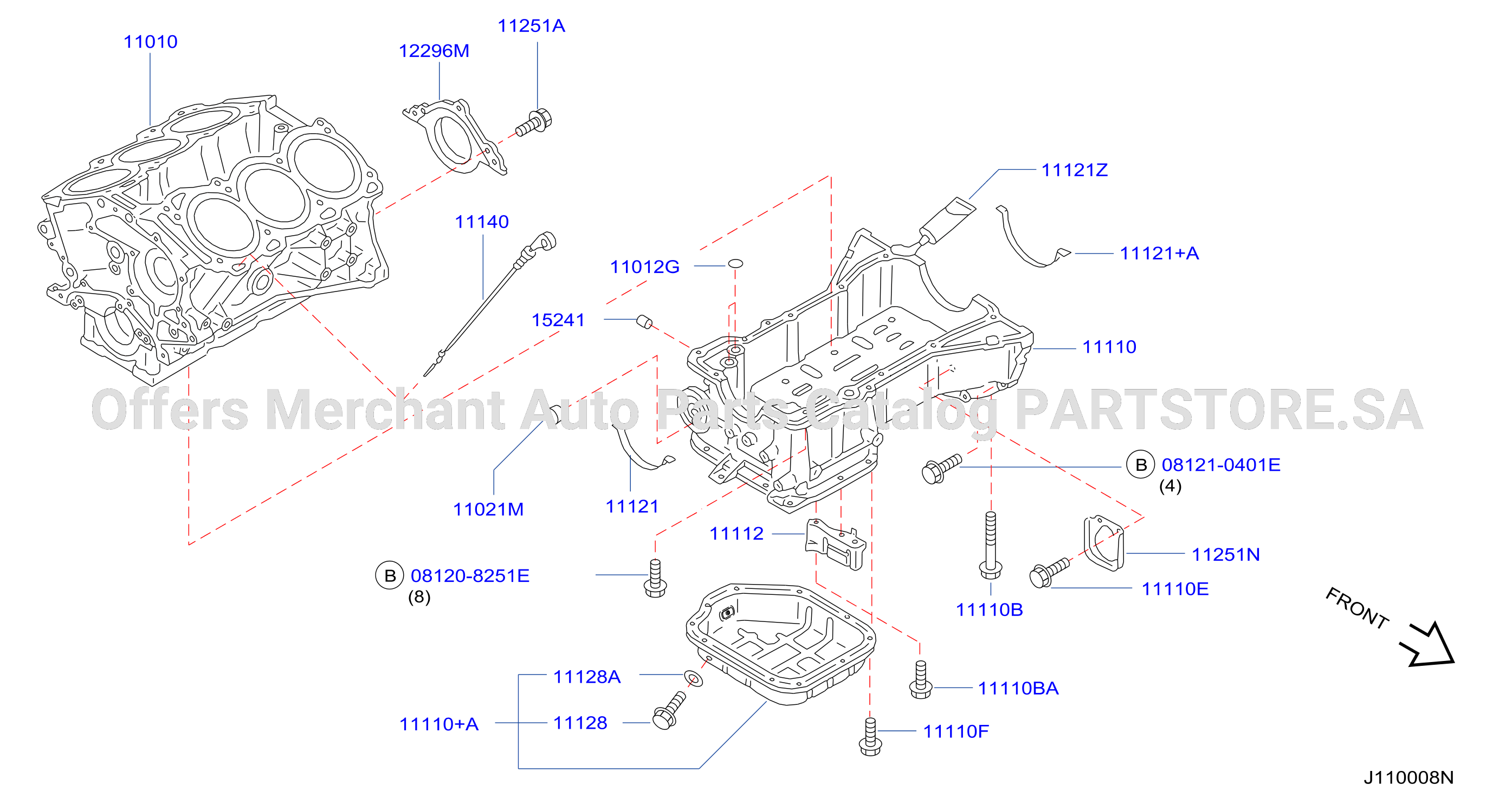 Cylinder Block Oil Pan Assembly