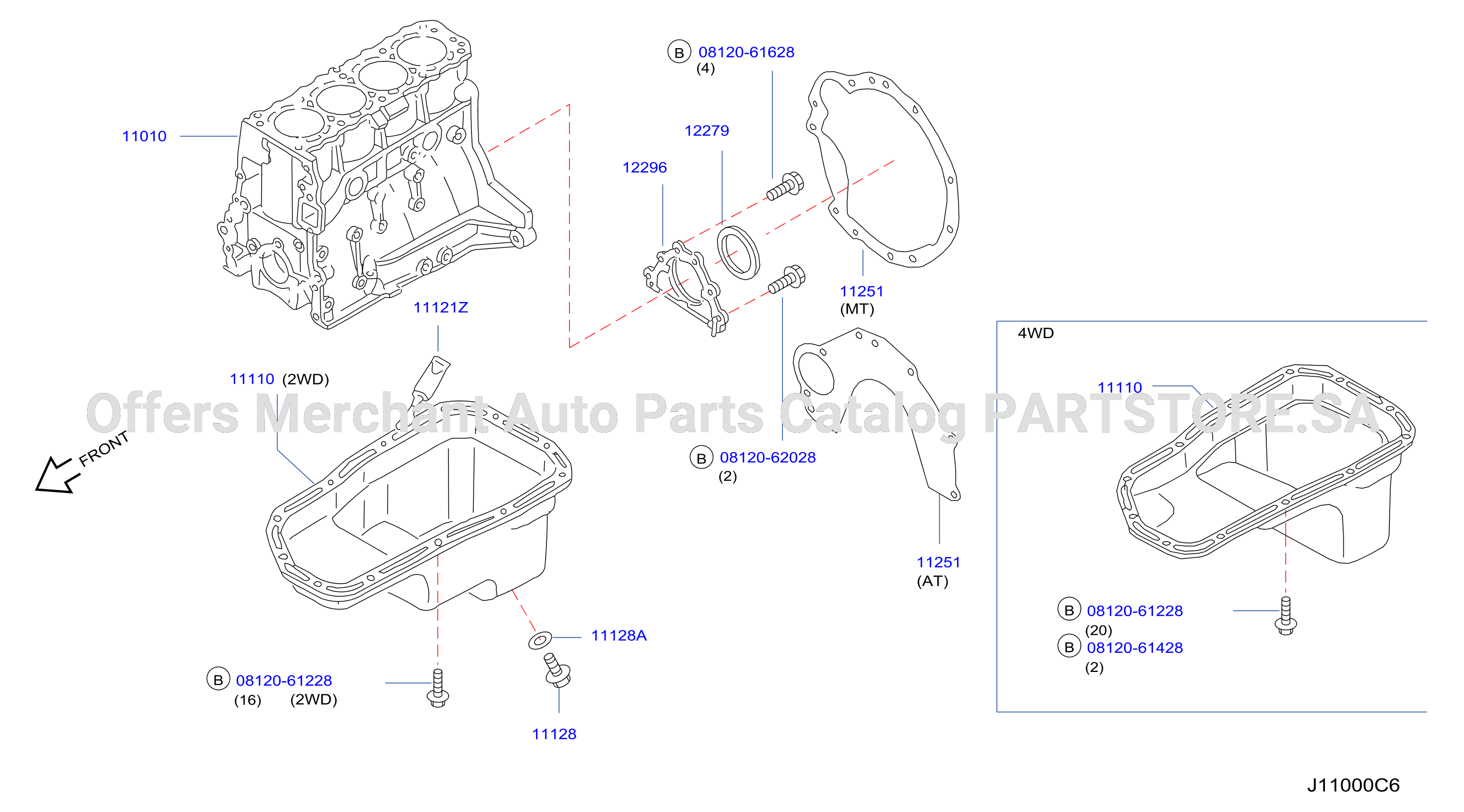 Cylinder Block Oil Pan Assembly