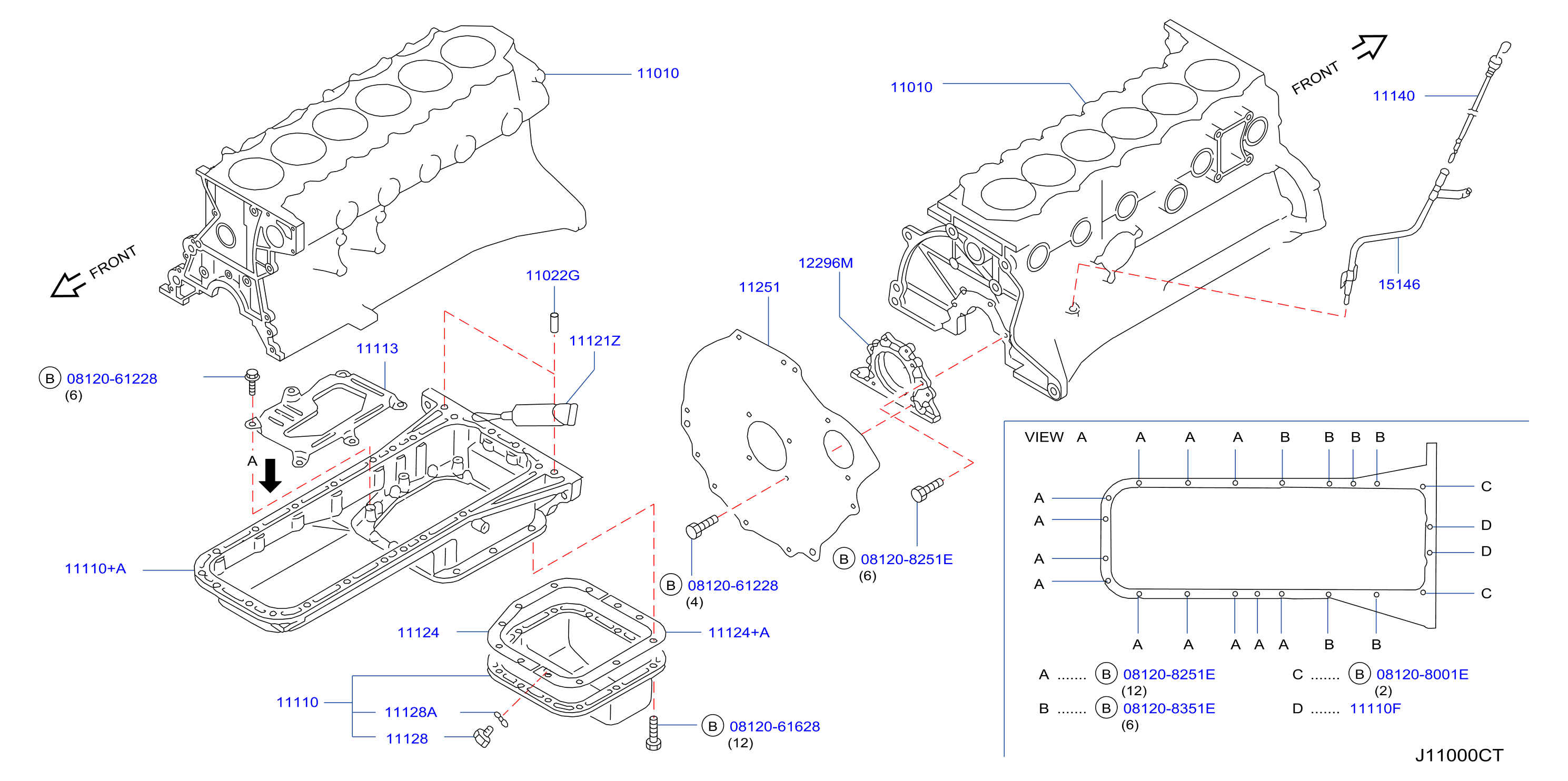Cylinder Block Oil Pan Assembly