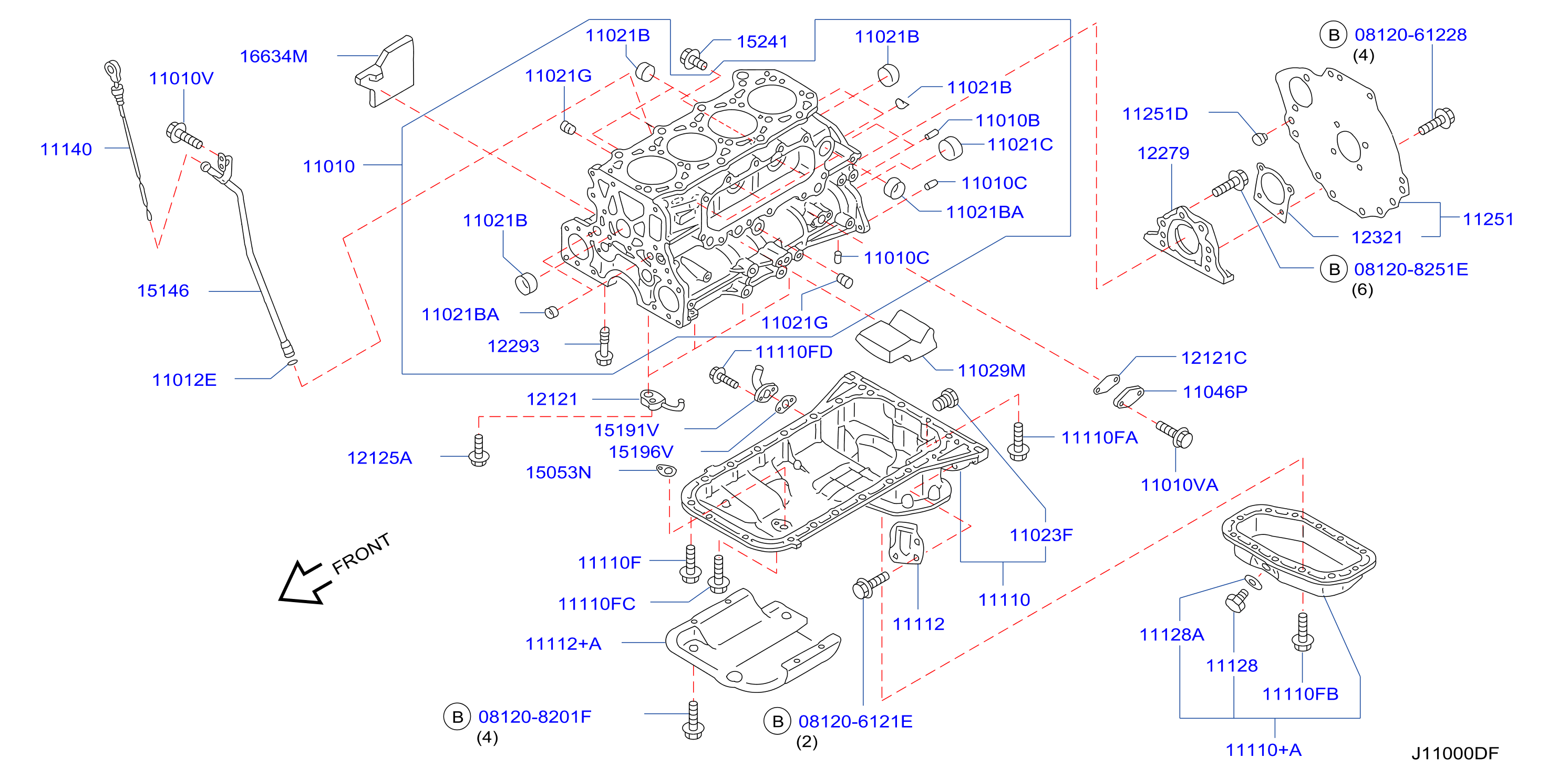 Cylinder Block Oil Pan Assembly